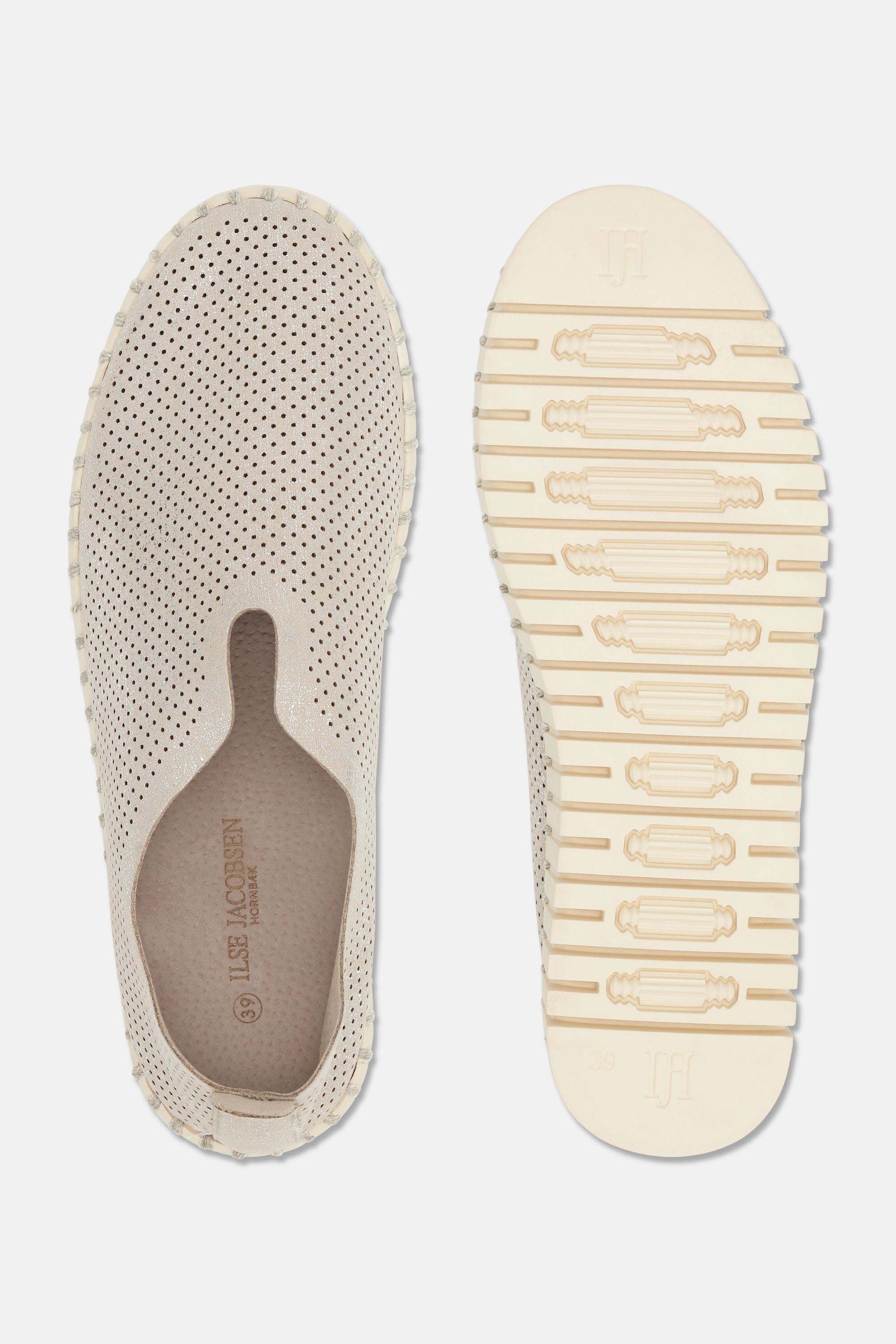 Tulip Plattformsko Glitter - Silver Pearled Ivory