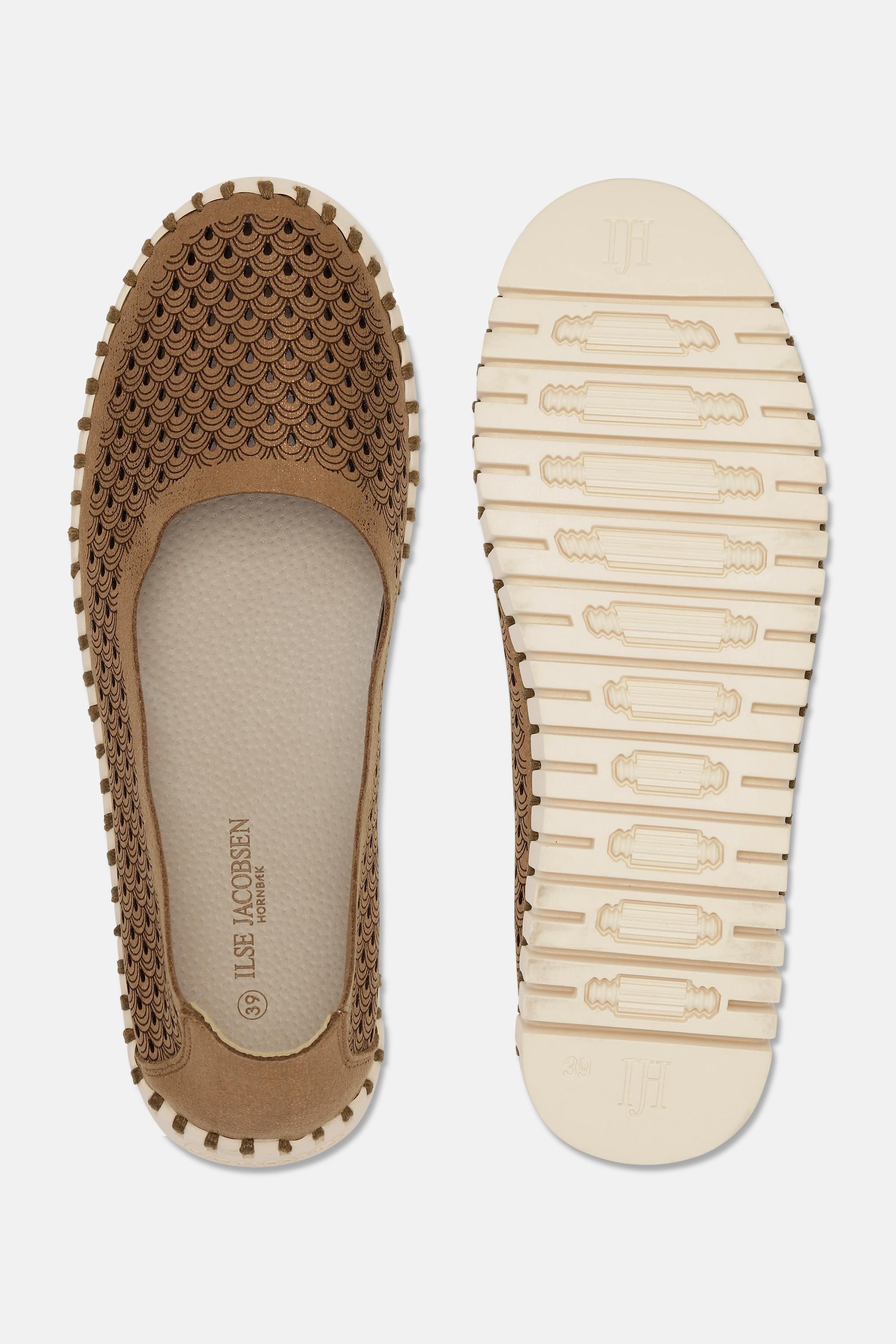 Tulip Skor Glitter - Nougat Pearled Ivory