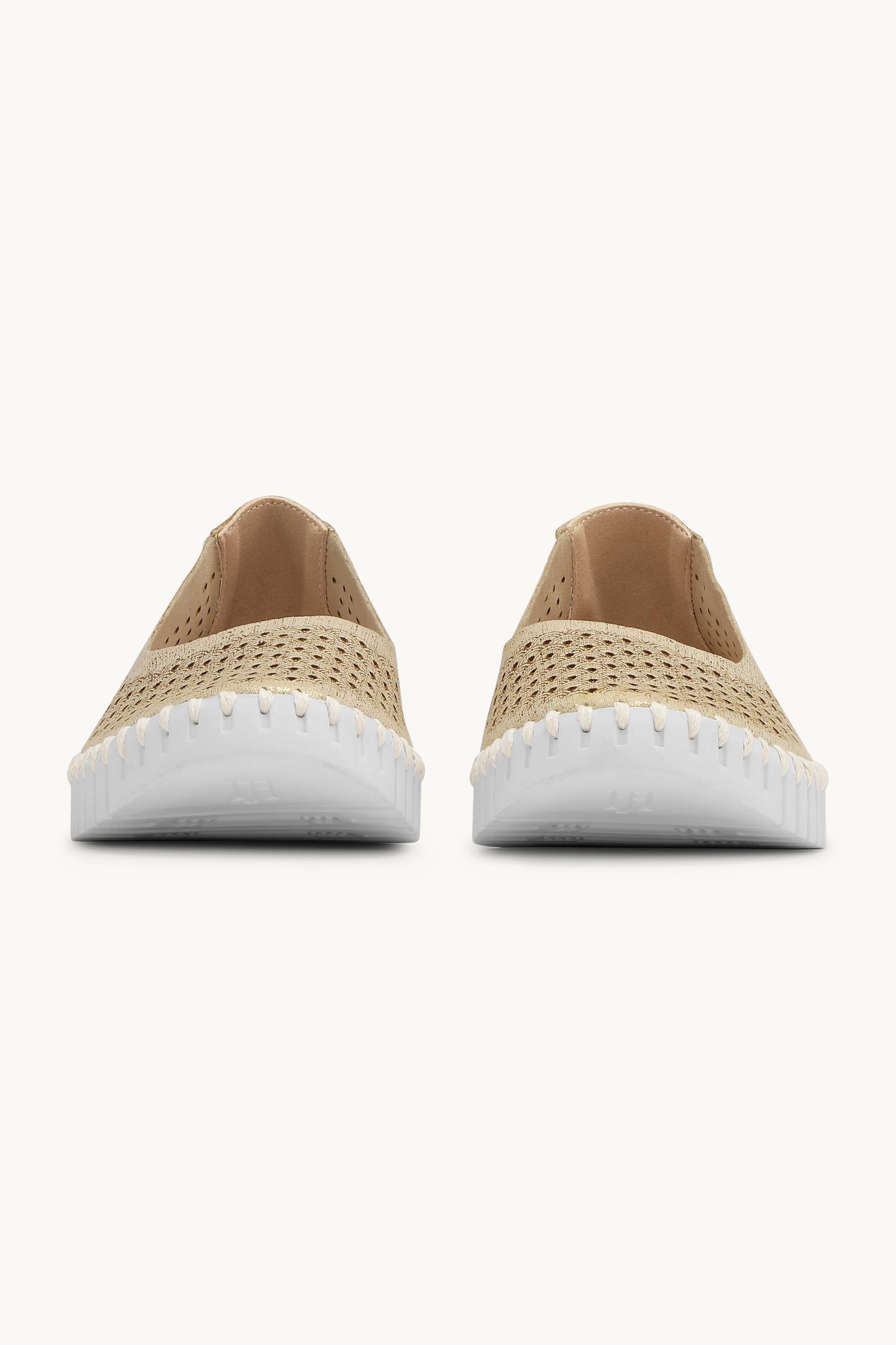 Tulip Skor Glitter - Platin White