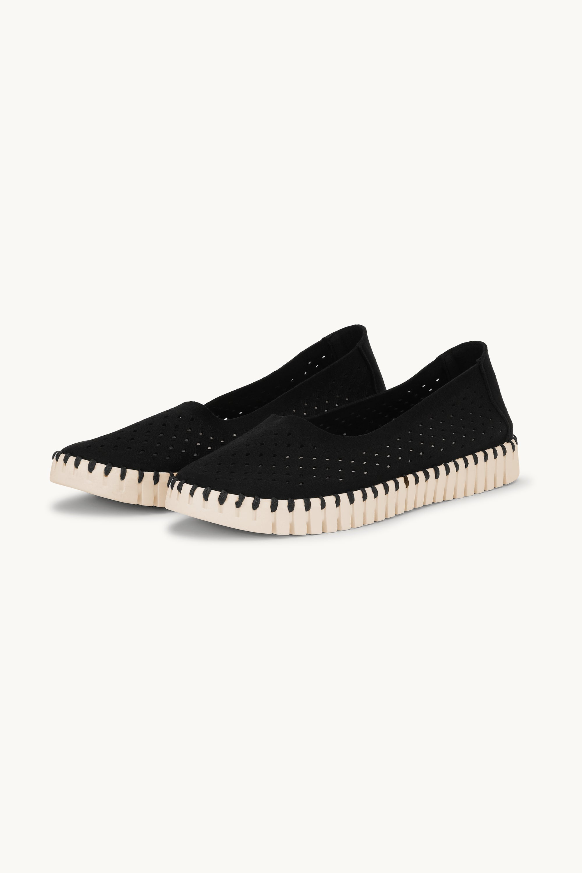 Ballerinaskor - Black Pearled Ivory
