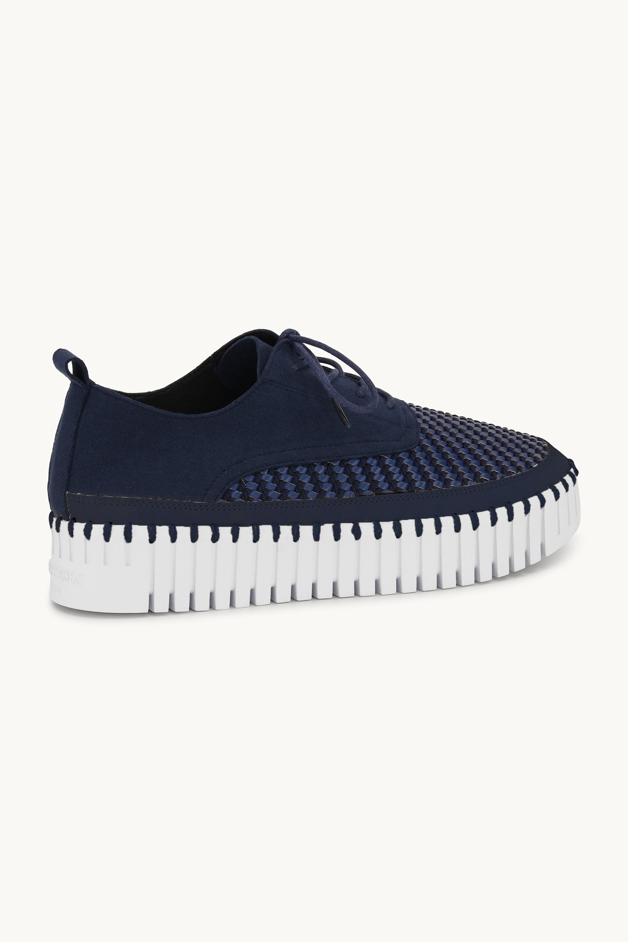 Tulip Skor Med Snörning - Dark Indigo White