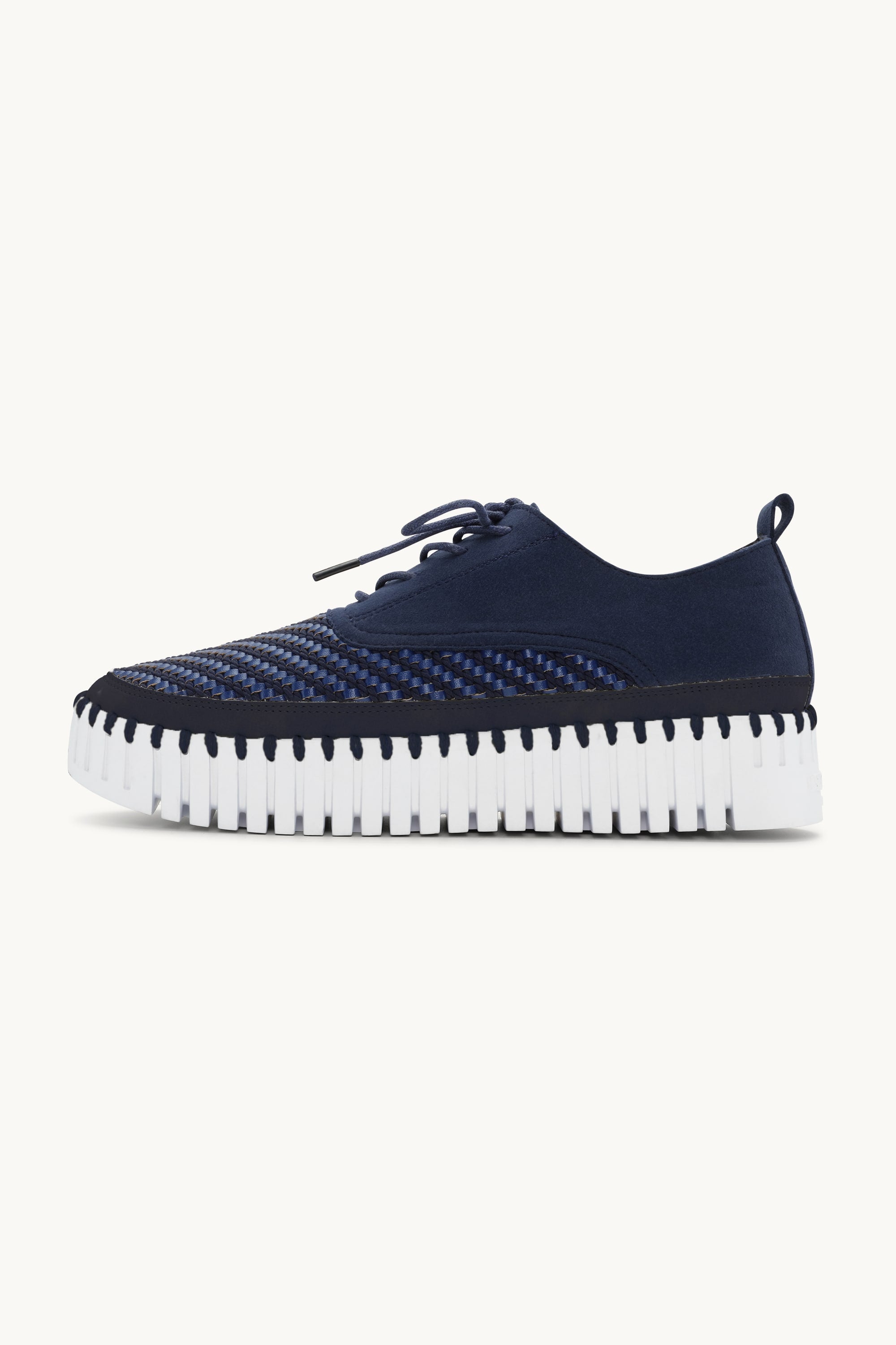 Tulip Skor Med Snörning - Dark Indigo White