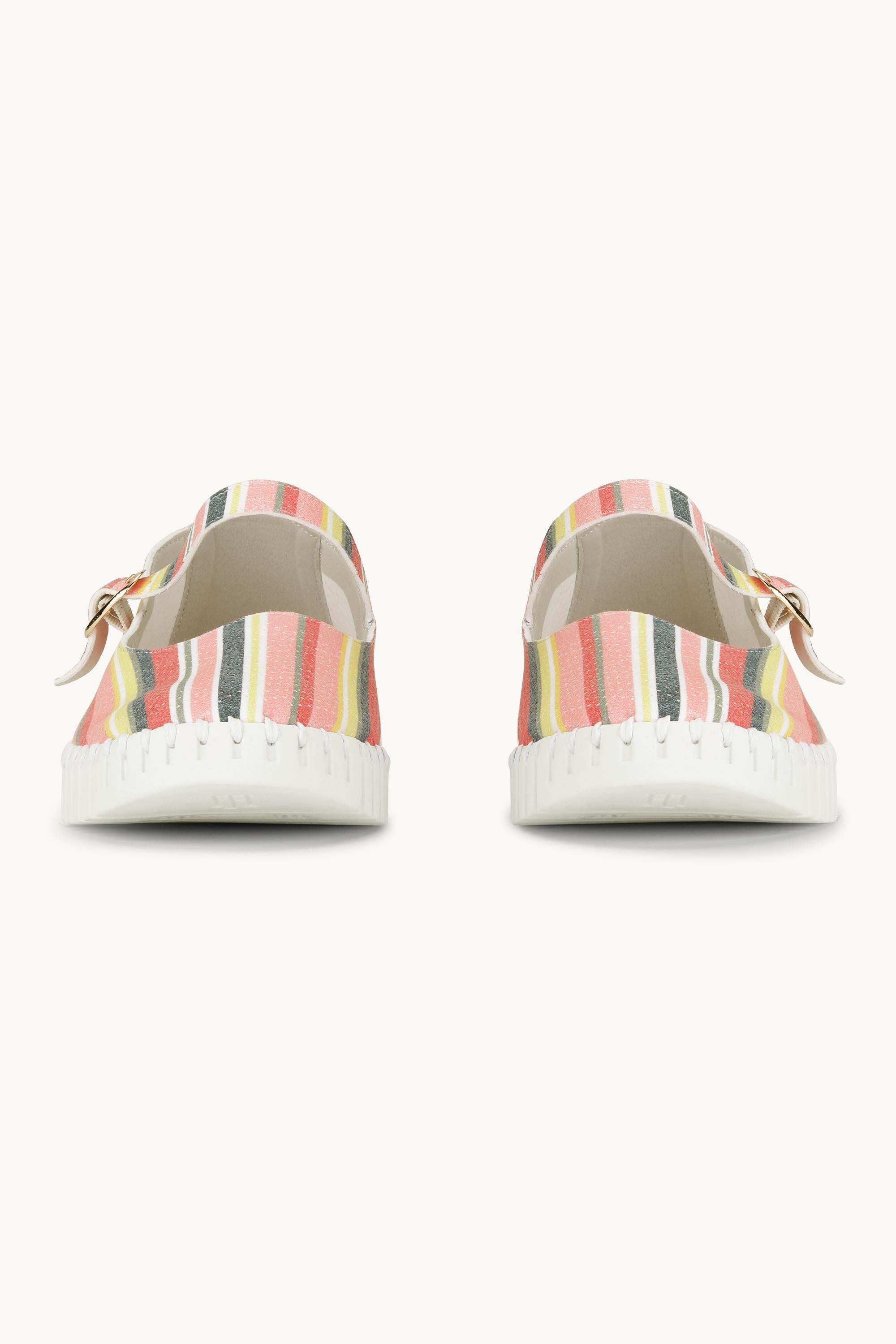 Ballerina Randig - Peach Bud White