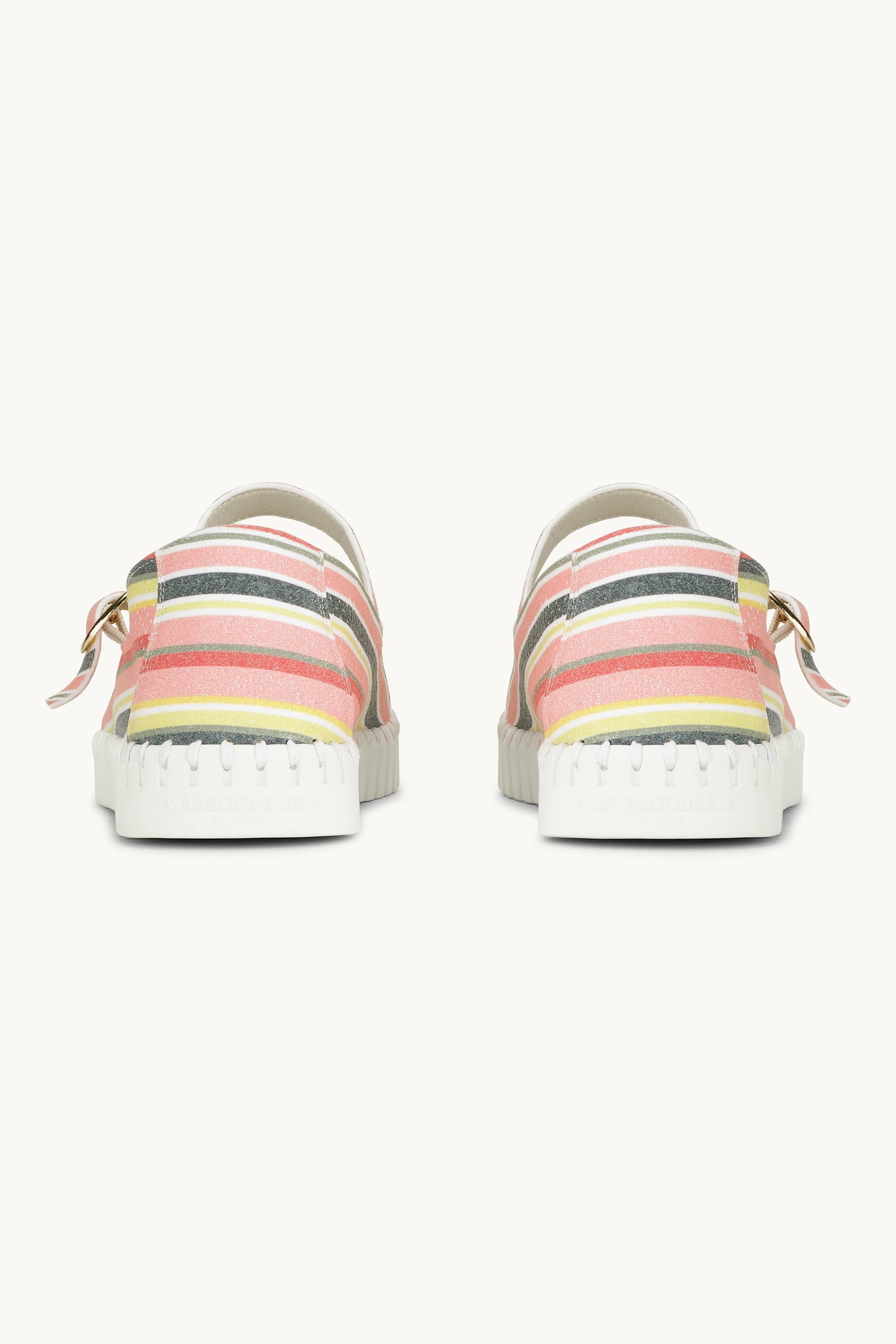 Ballerina Randig - Peach Bud White