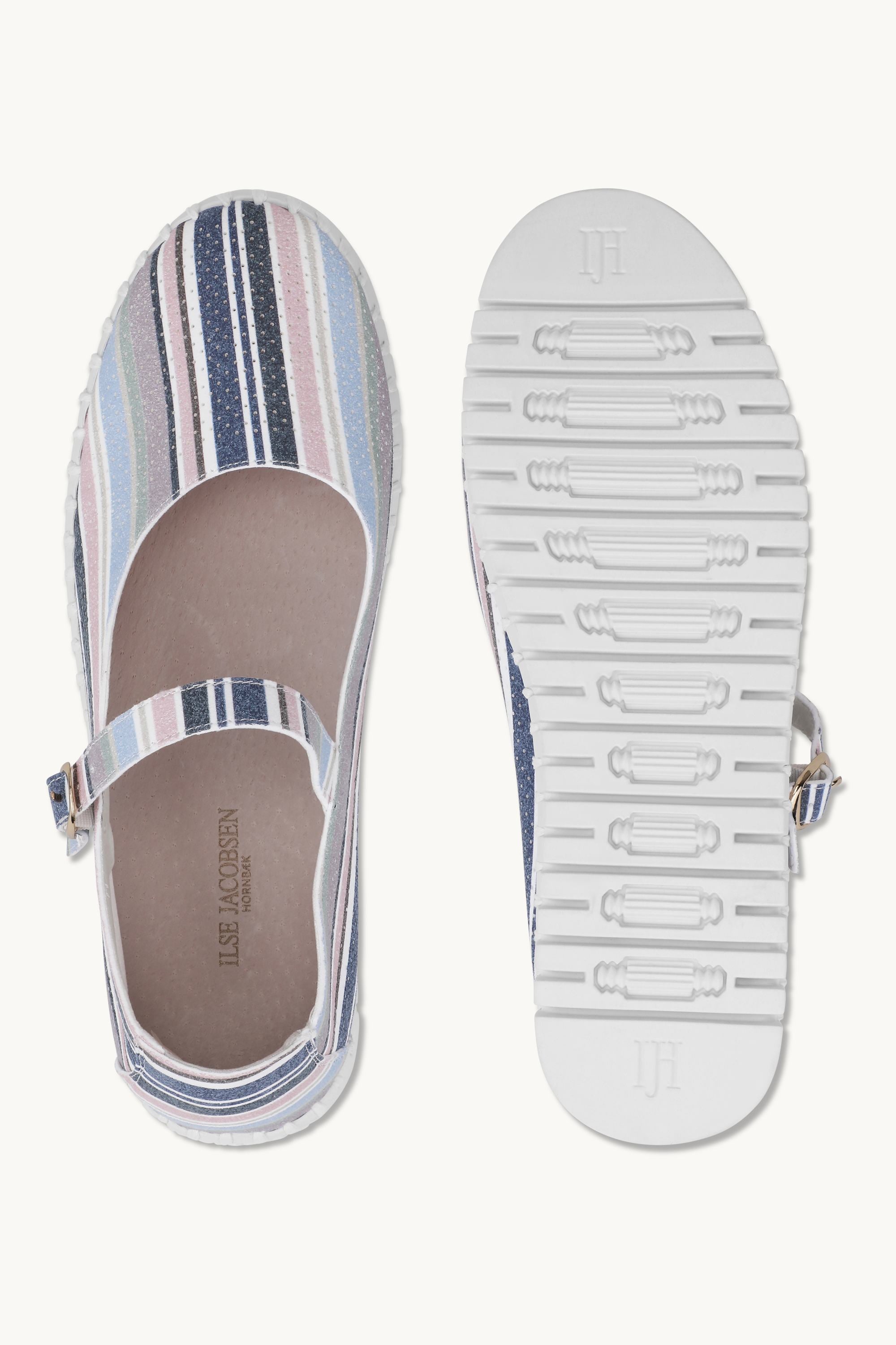 Ballerina Randig - Lotus White