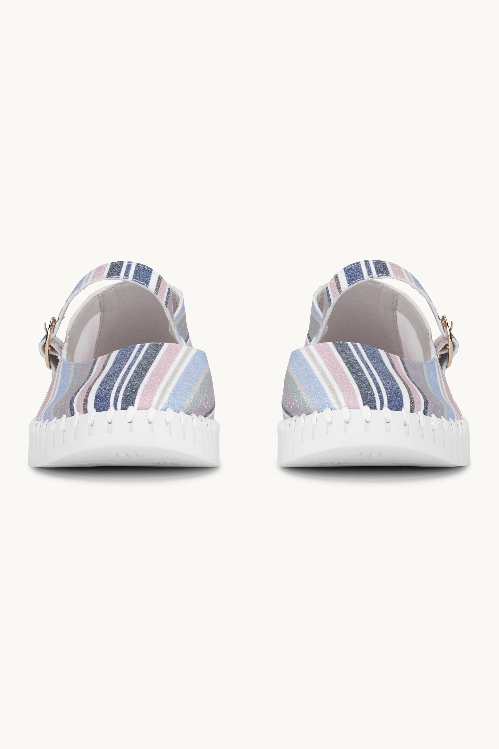 Ballerina Randig - Lotus White