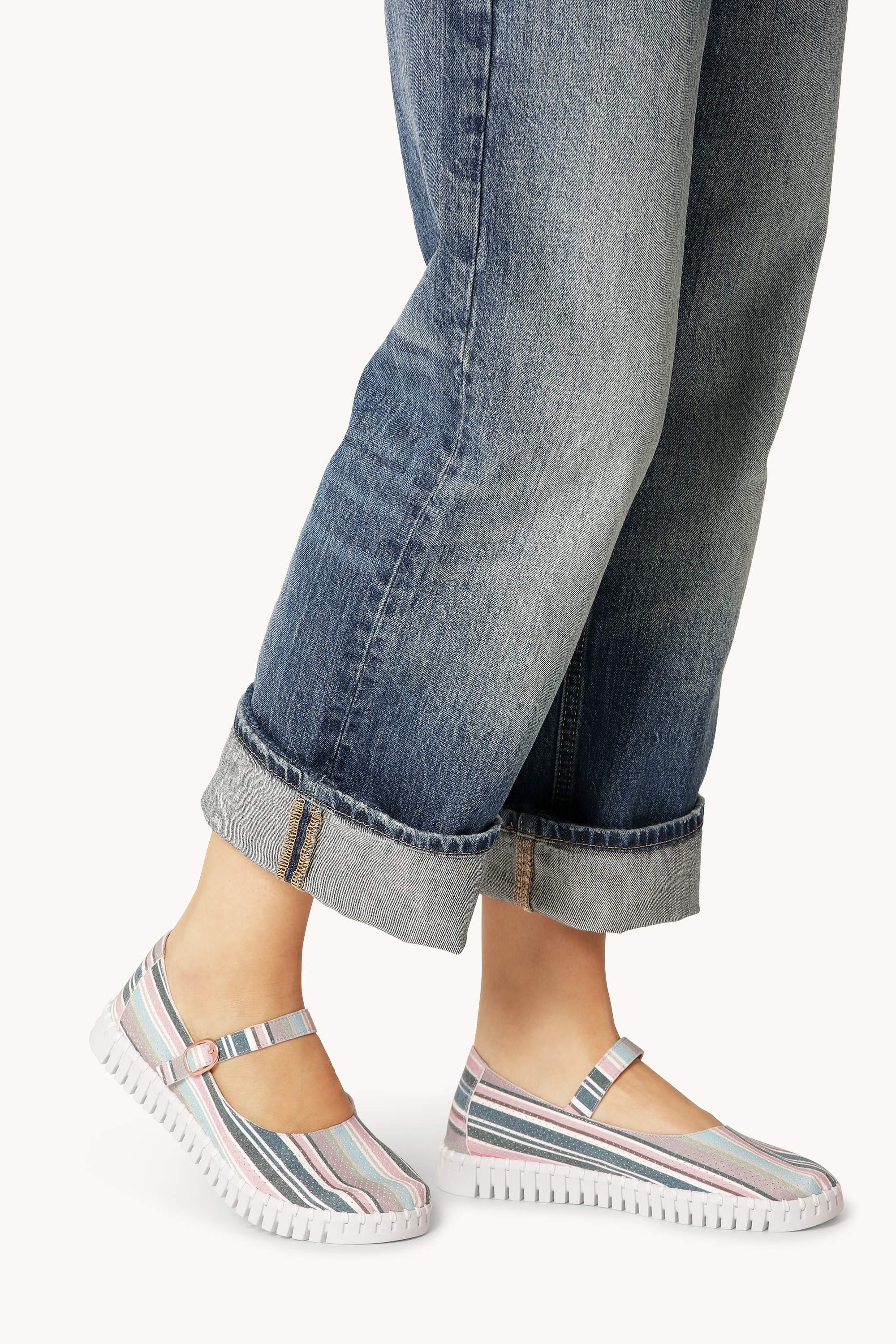 Ballerina Randig - Lotus White