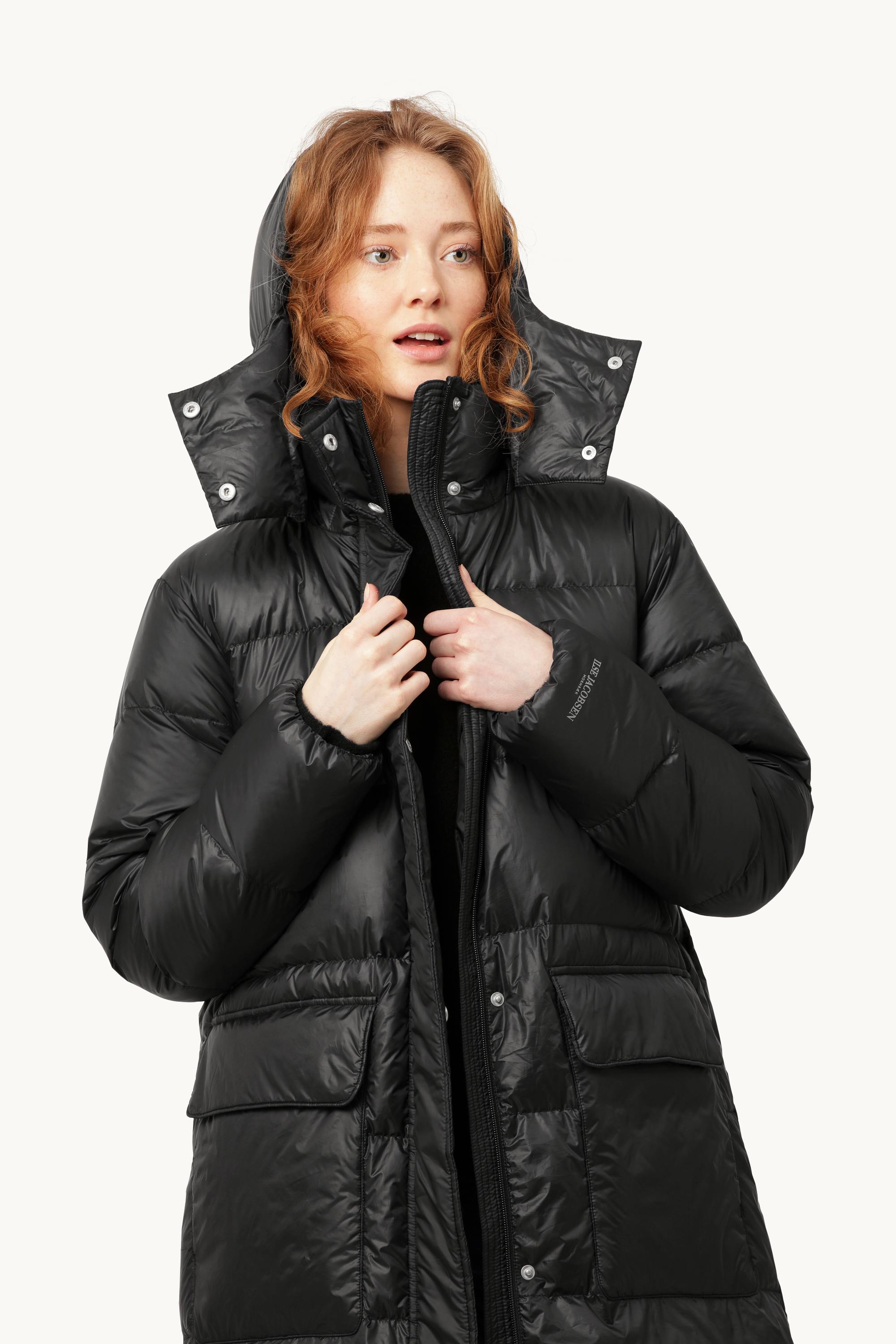 Long Down Coat - Black