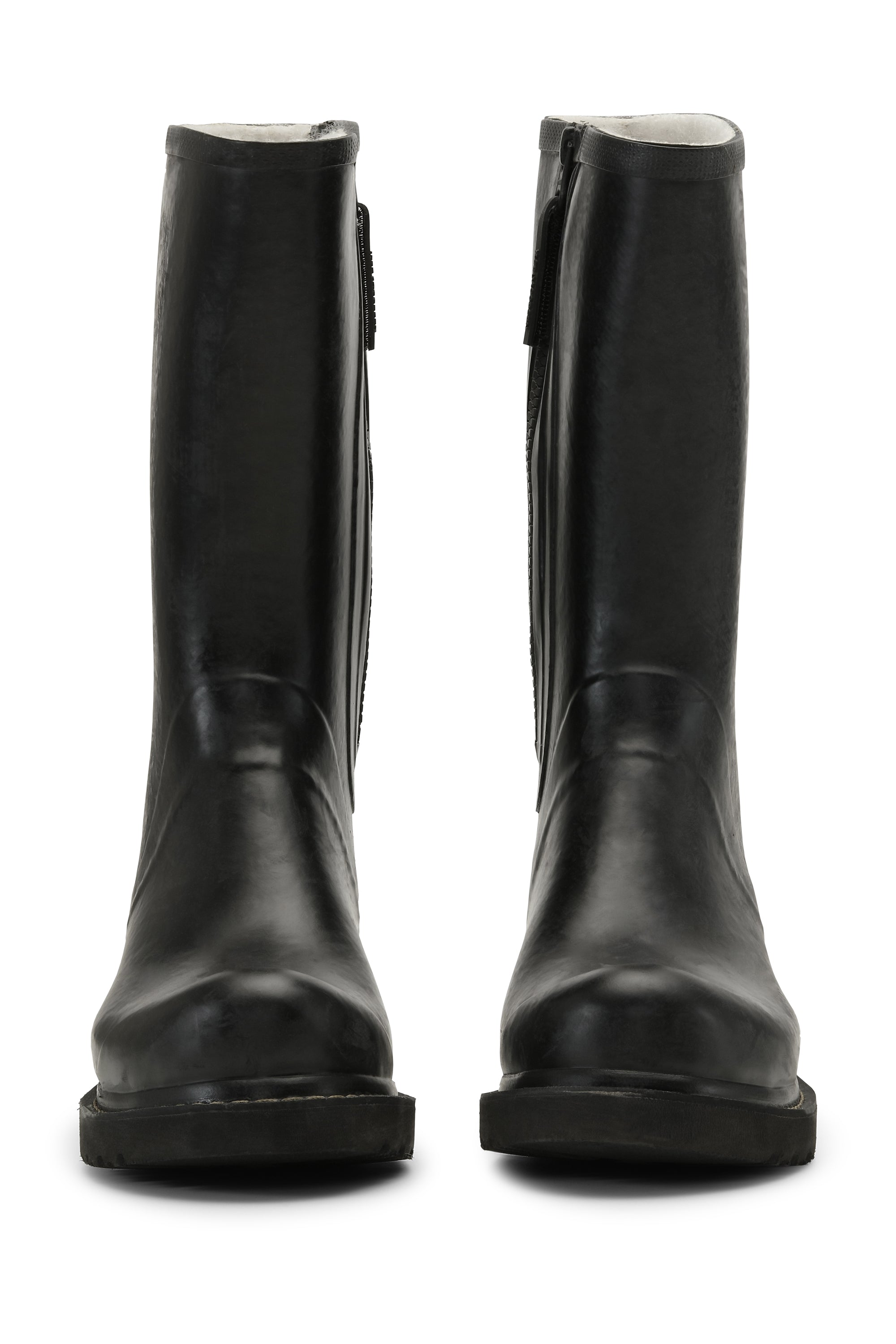 Ilse Jacobsen Hornbæk Footwear 3/4 Rubber Boots With Zip Rain boots 001 Black