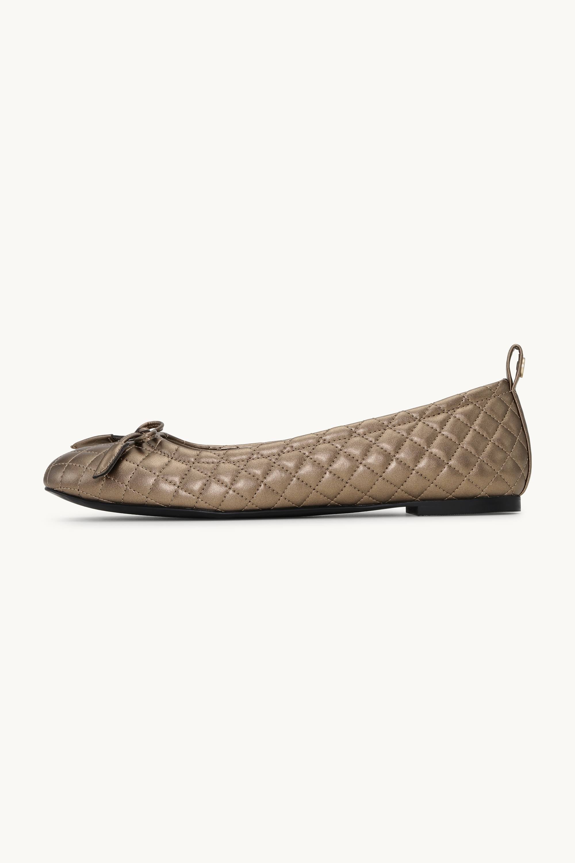 Quilted Ballerina - Metallic Copper Black