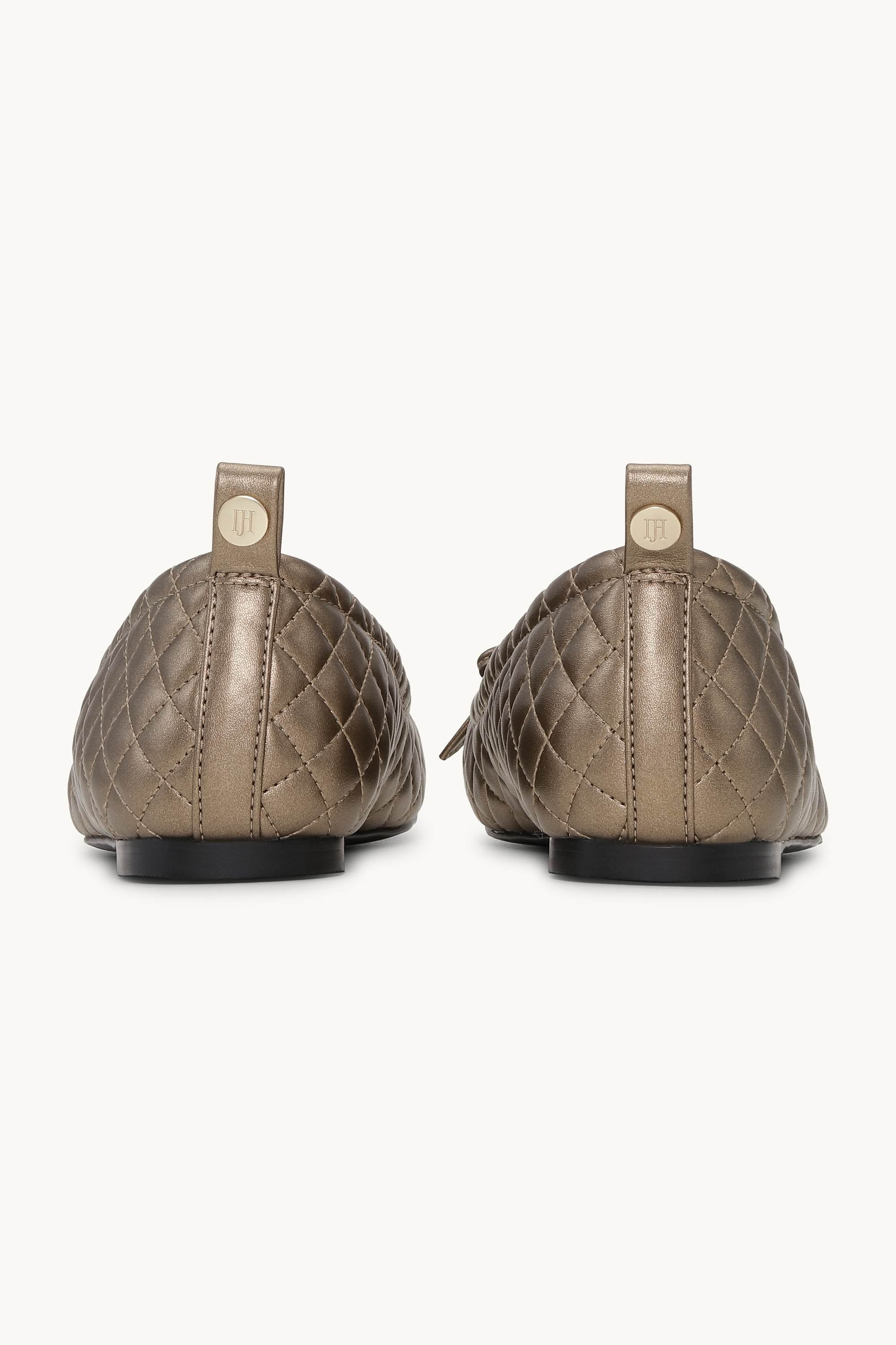 Quilted Ballerina - Metallic Copper Black