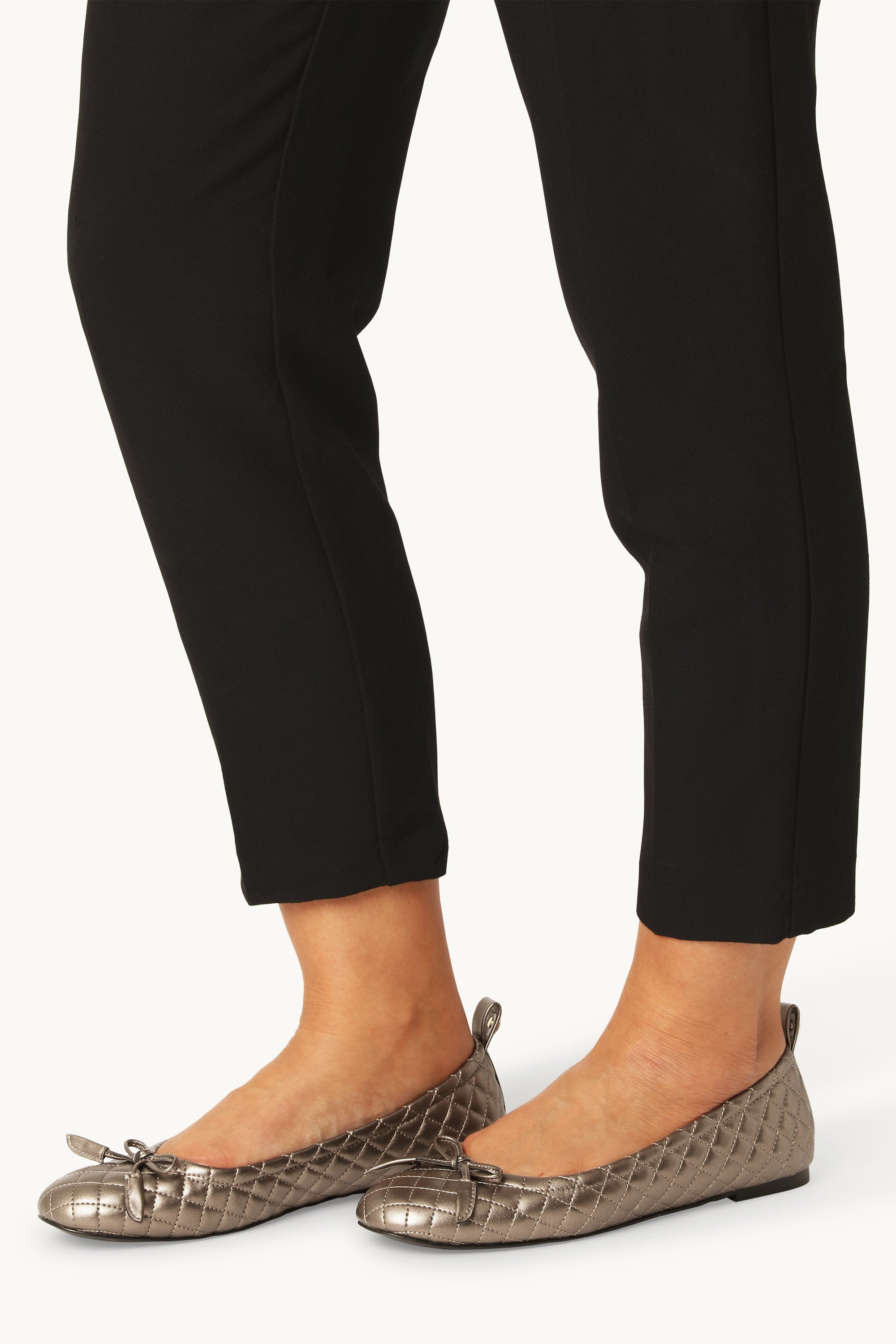 Quilted Ballerina - Metallic Copper Black