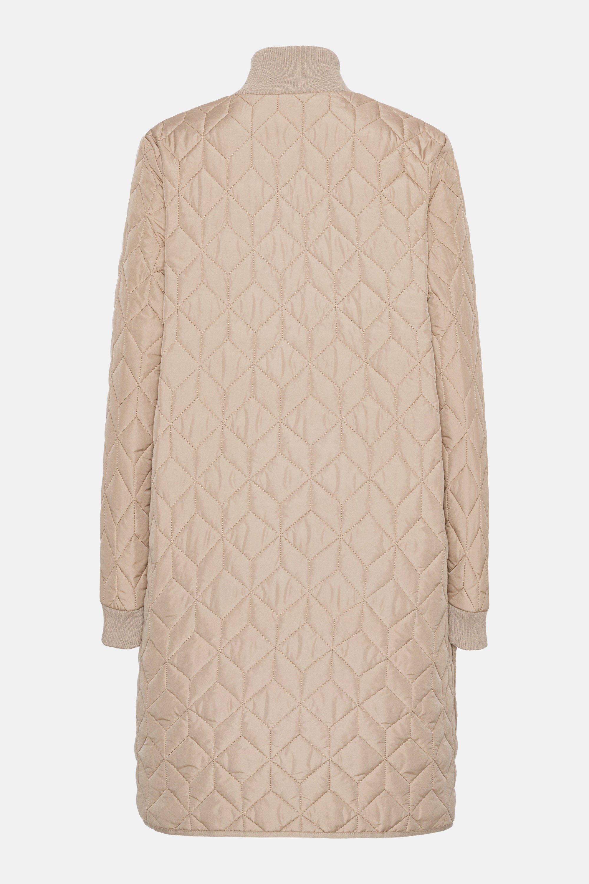 Lång Quiltad Jacka - Wheat