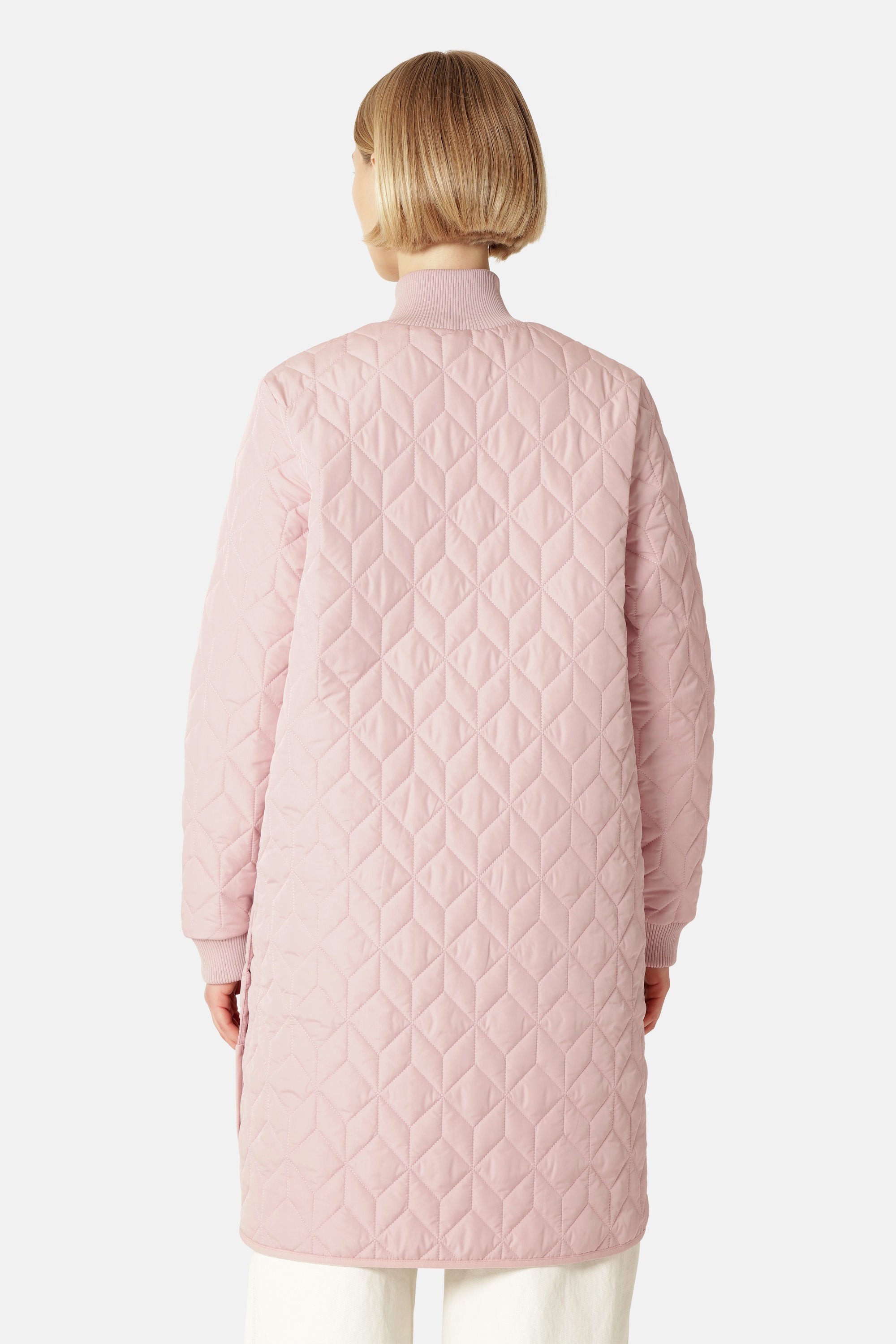 Lång Quiltad Jacka - Burnished Lilac