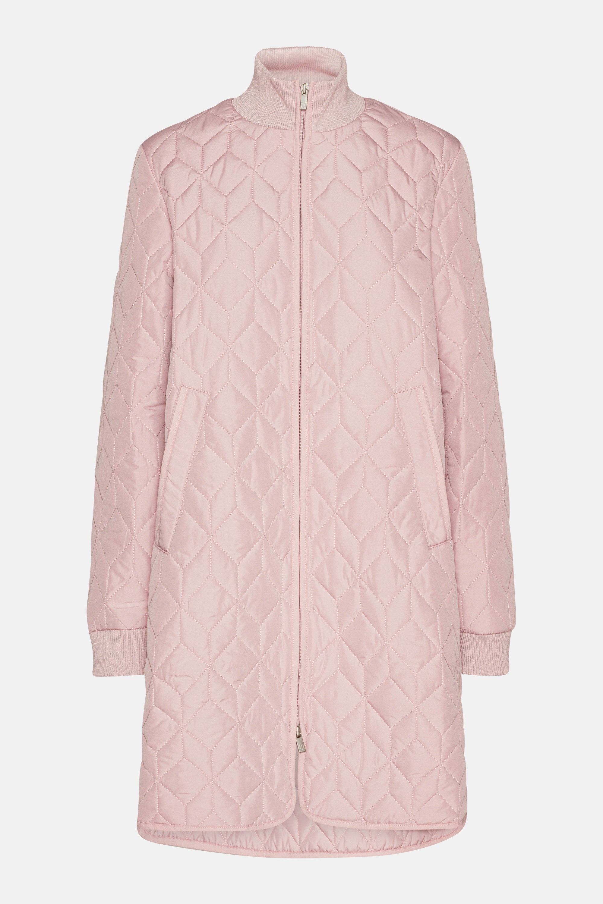 Lång Quiltad Jacka - Burnished Lilac