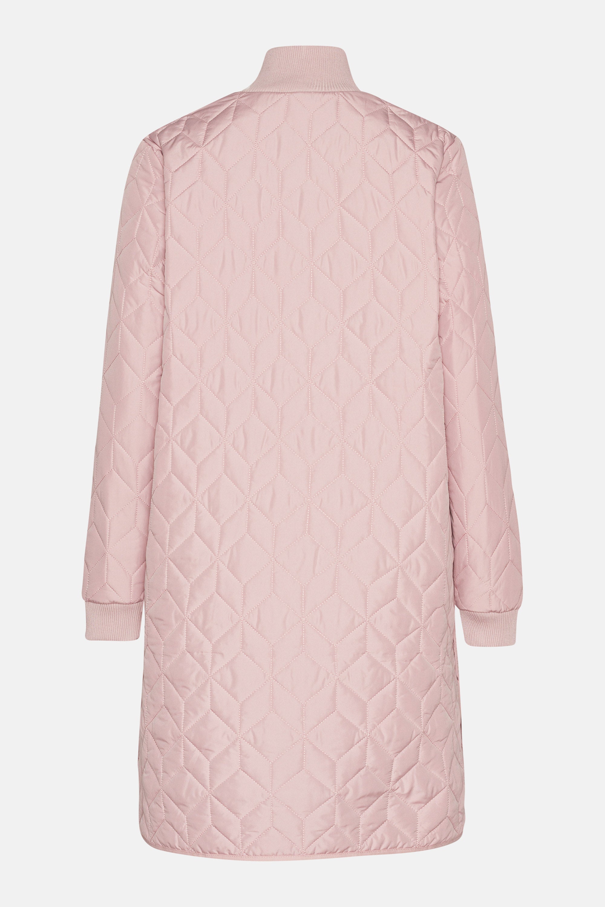 Lång Quiltad Jacka - Burnished Lilac