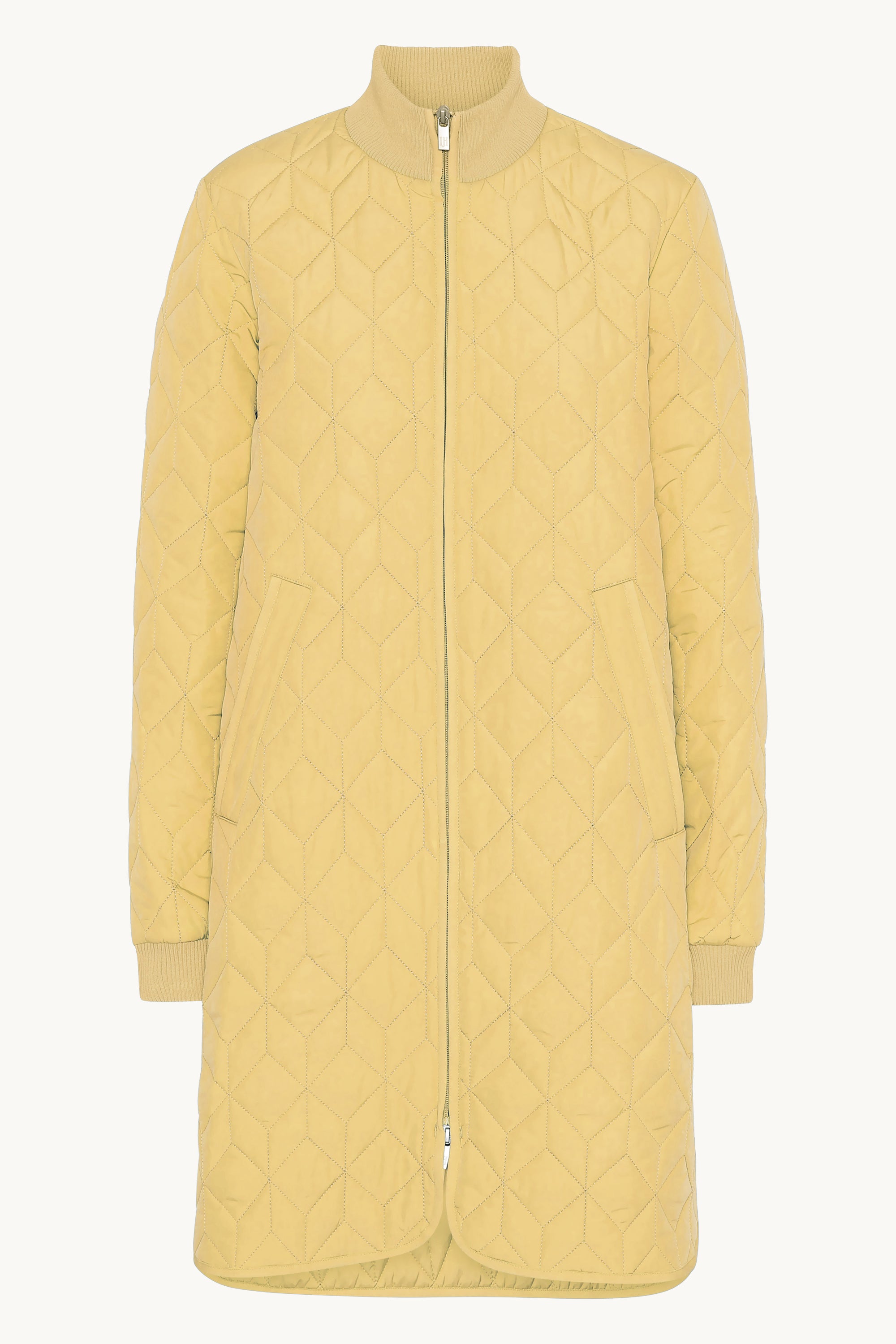 Lång Quiltad Jacka - Marigold