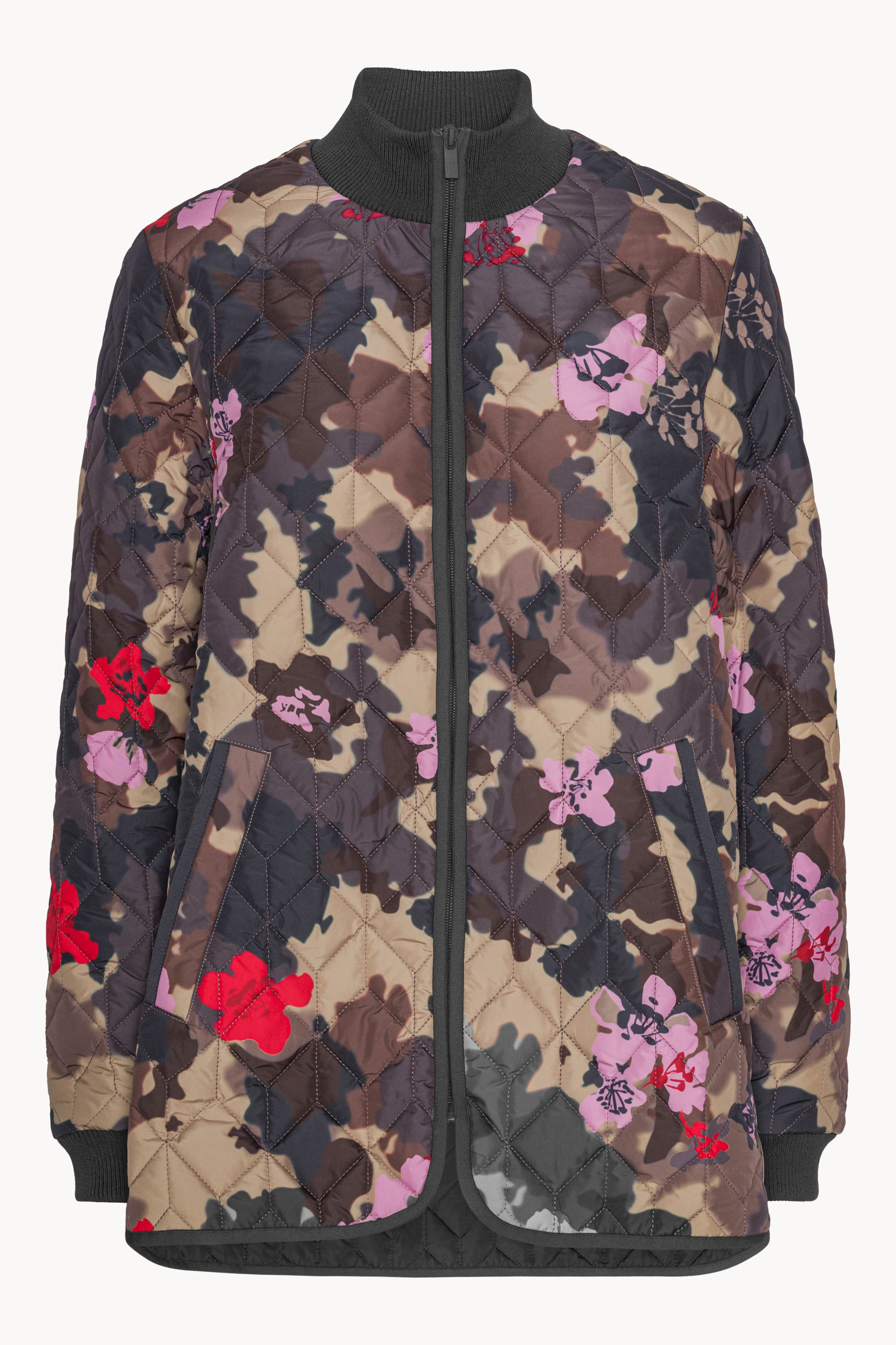 Short Quilt Jacket - Floral Camo