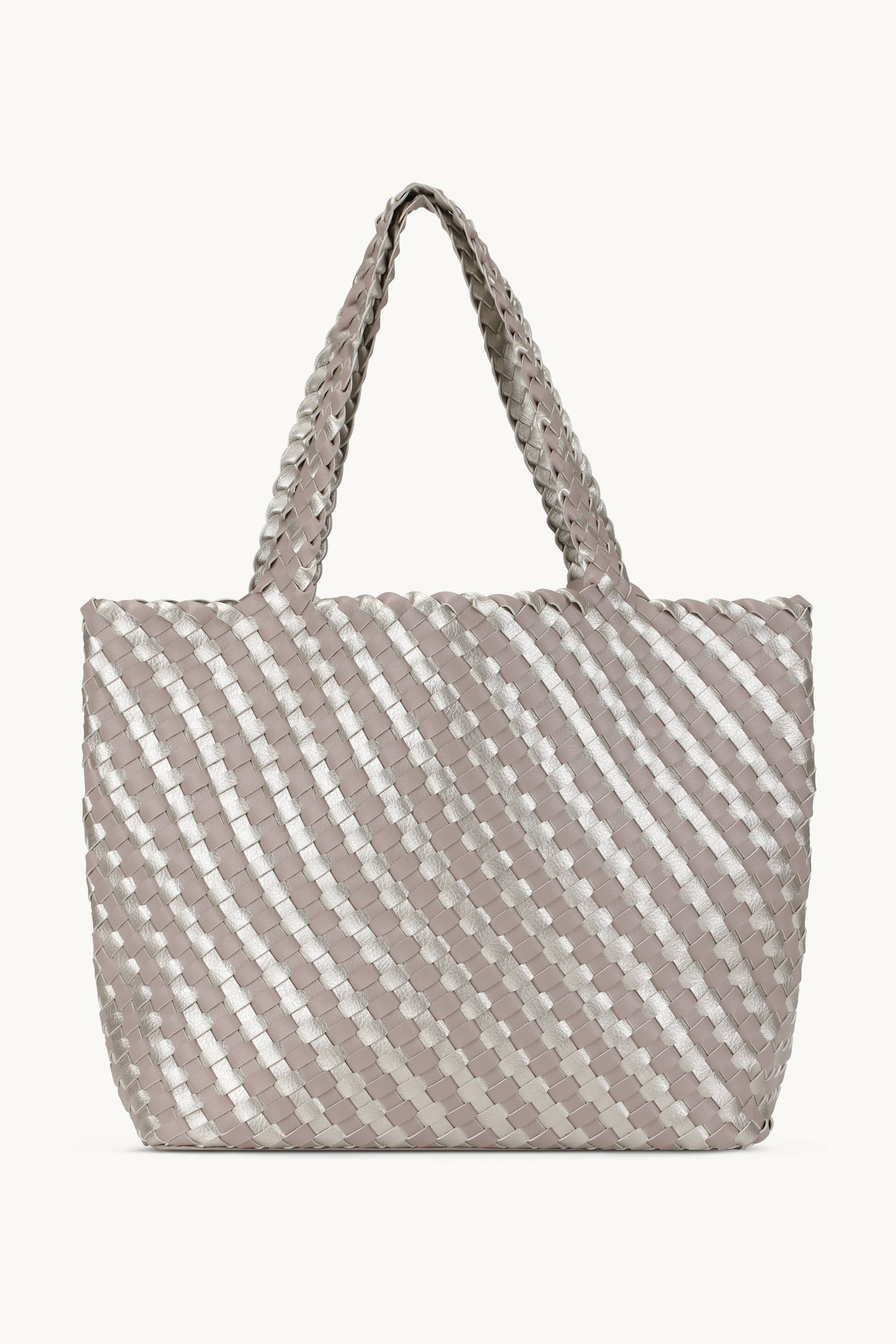 Tote Bag Flätad - Atmosphere Platin