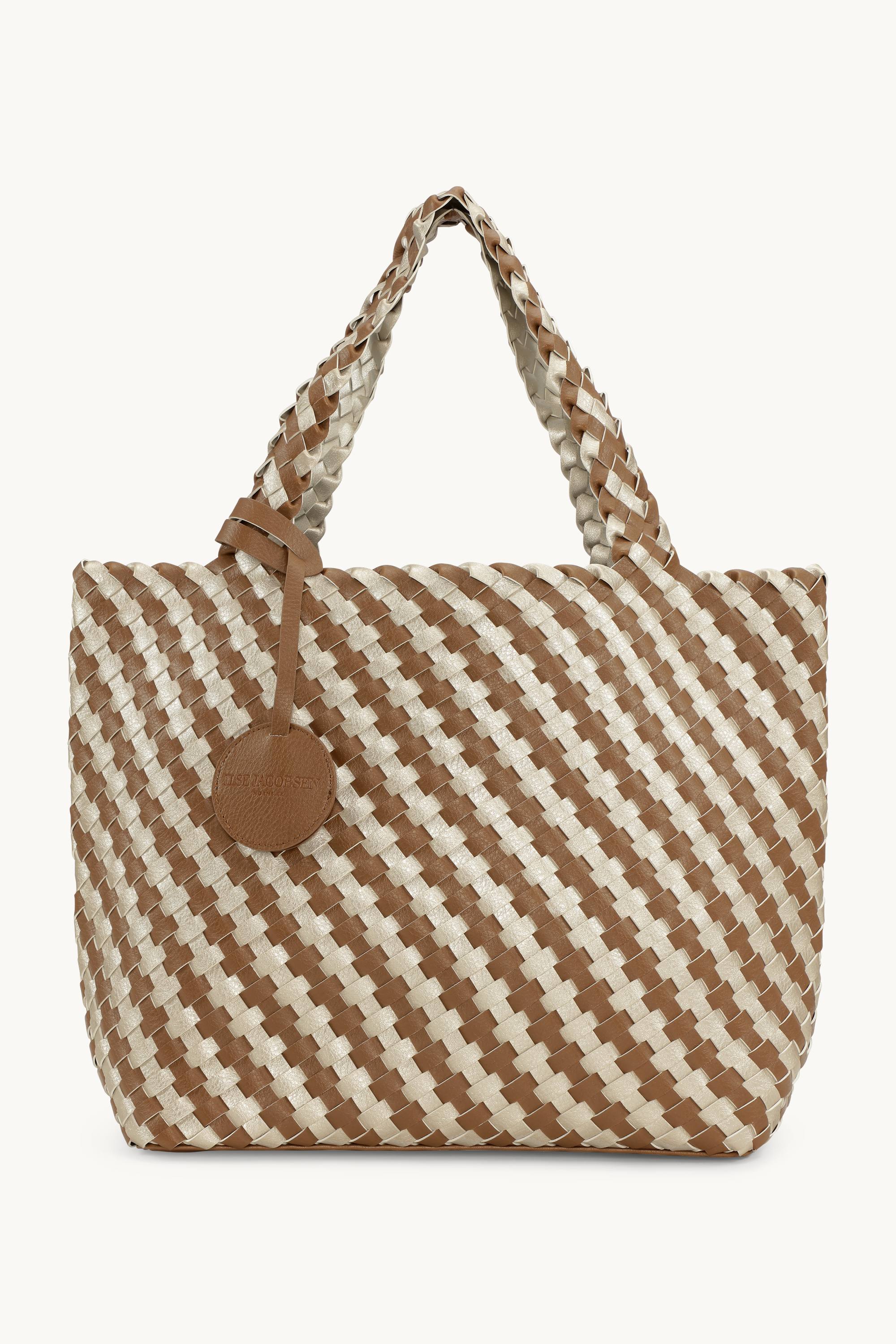 Tote Bag Flätad - Goldy Sand Dollar Metallic