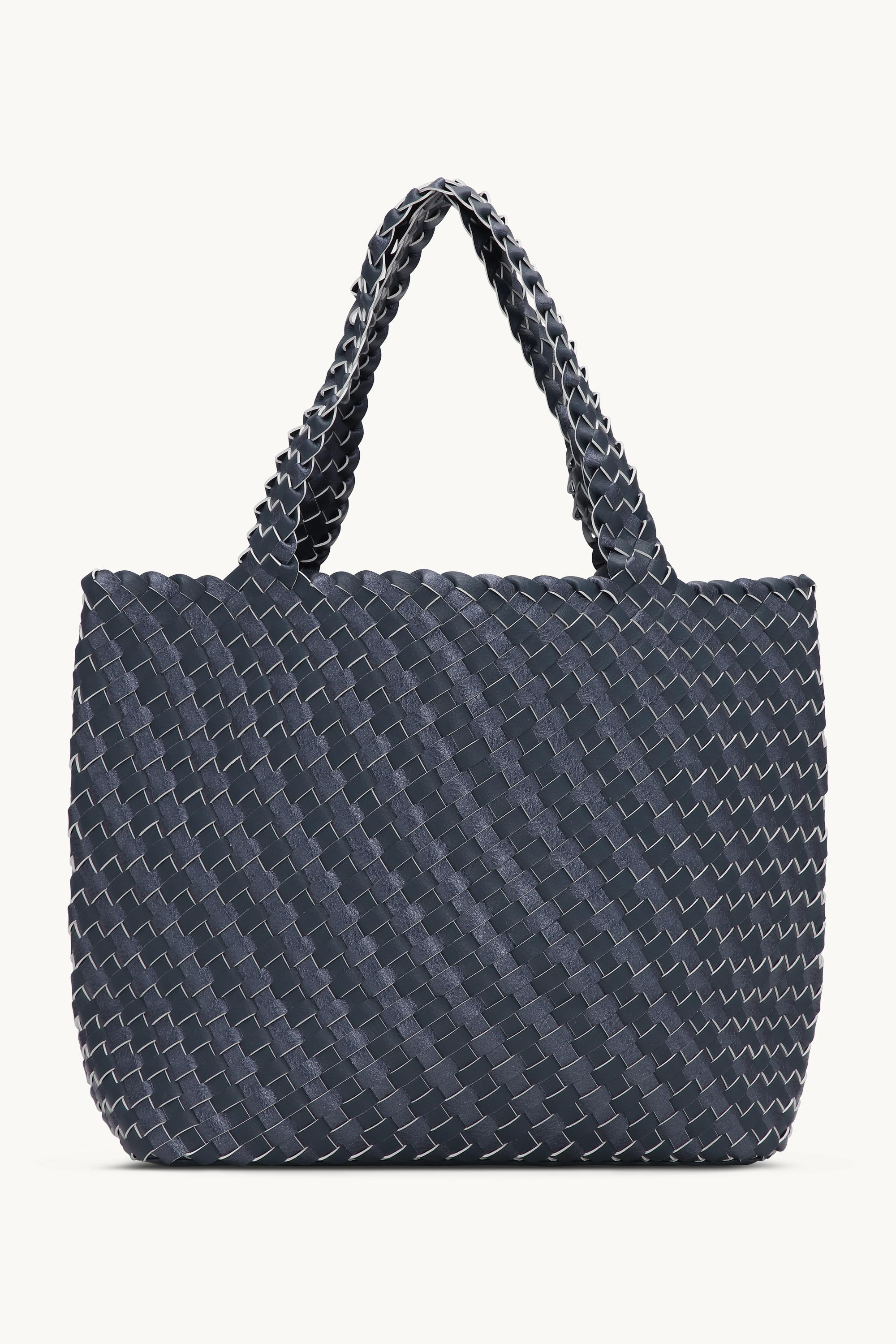 Tote Bag Flätad - Ombre Blue Metallic Ombre Blue