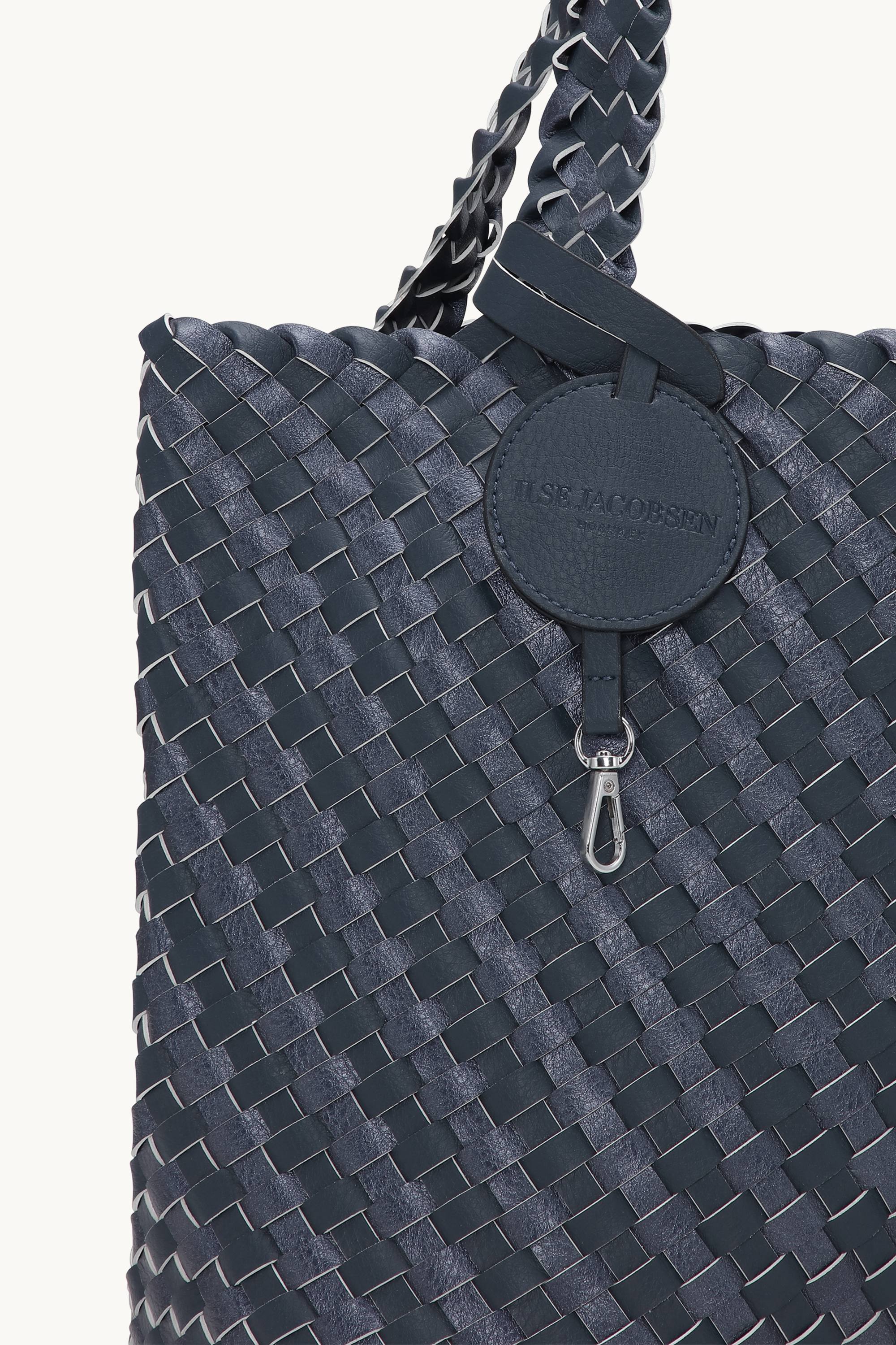 Tote Bag Flätad - Ombre Blue Metallic Ombre Blue