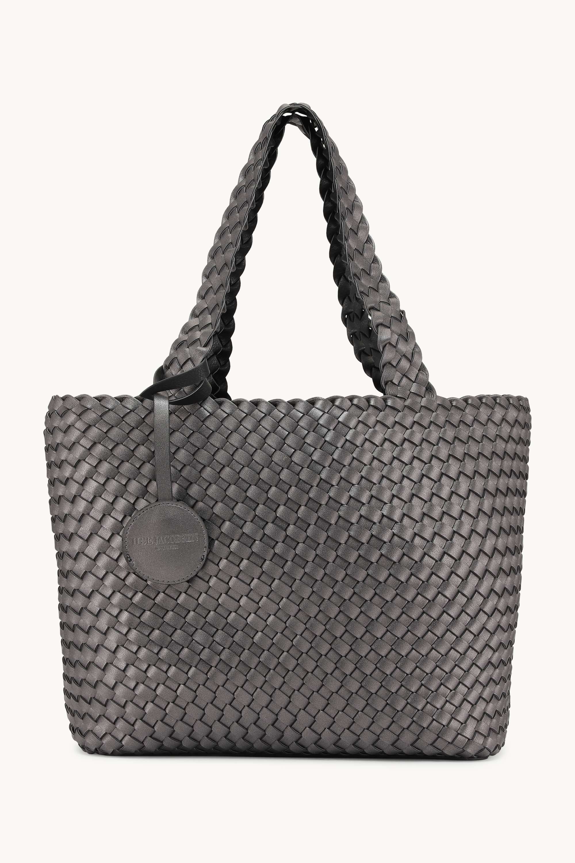 Tote Bag Flätad - Black Gun metal