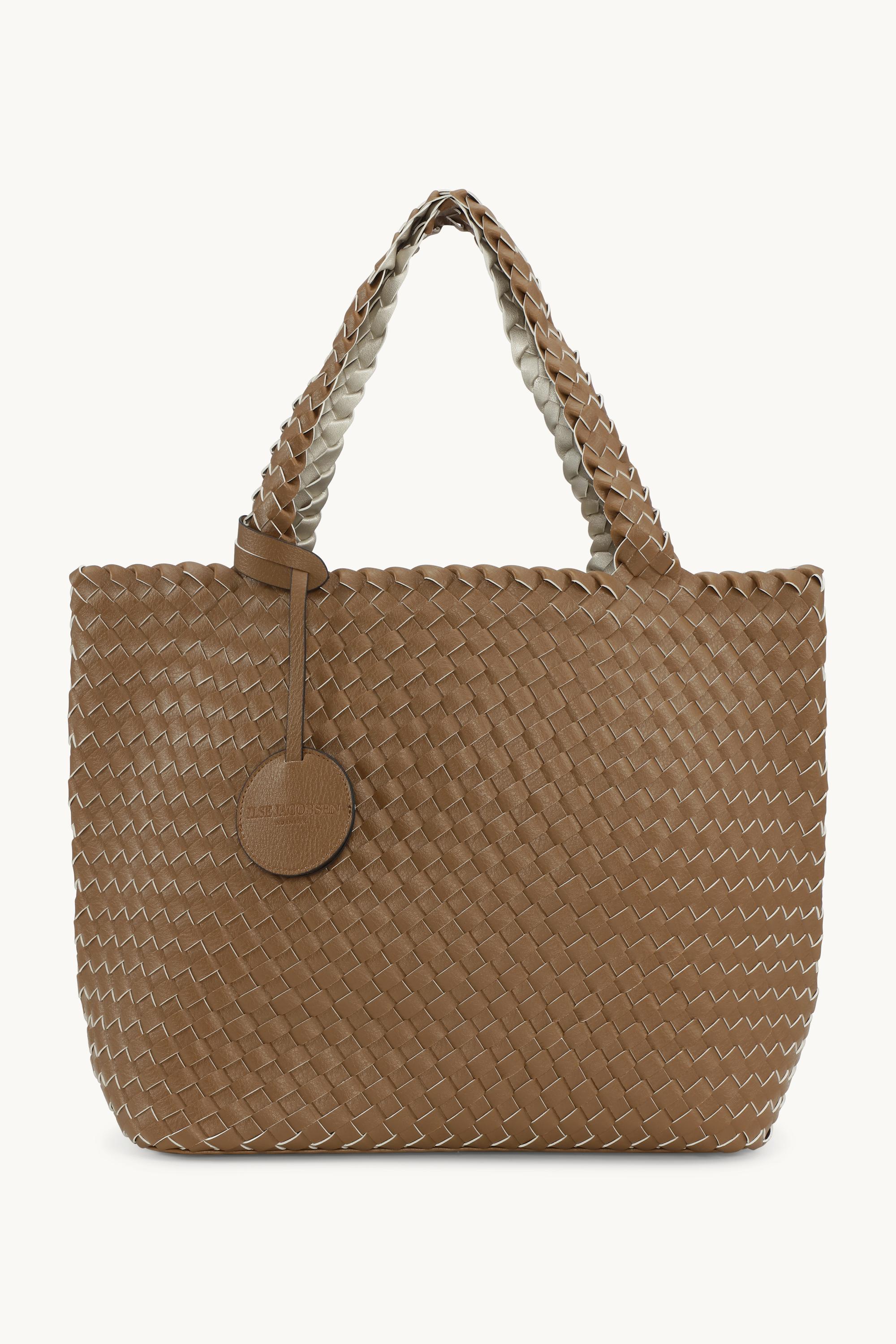Tote Bag Flätad - Goldy Sand Dollar Metallic