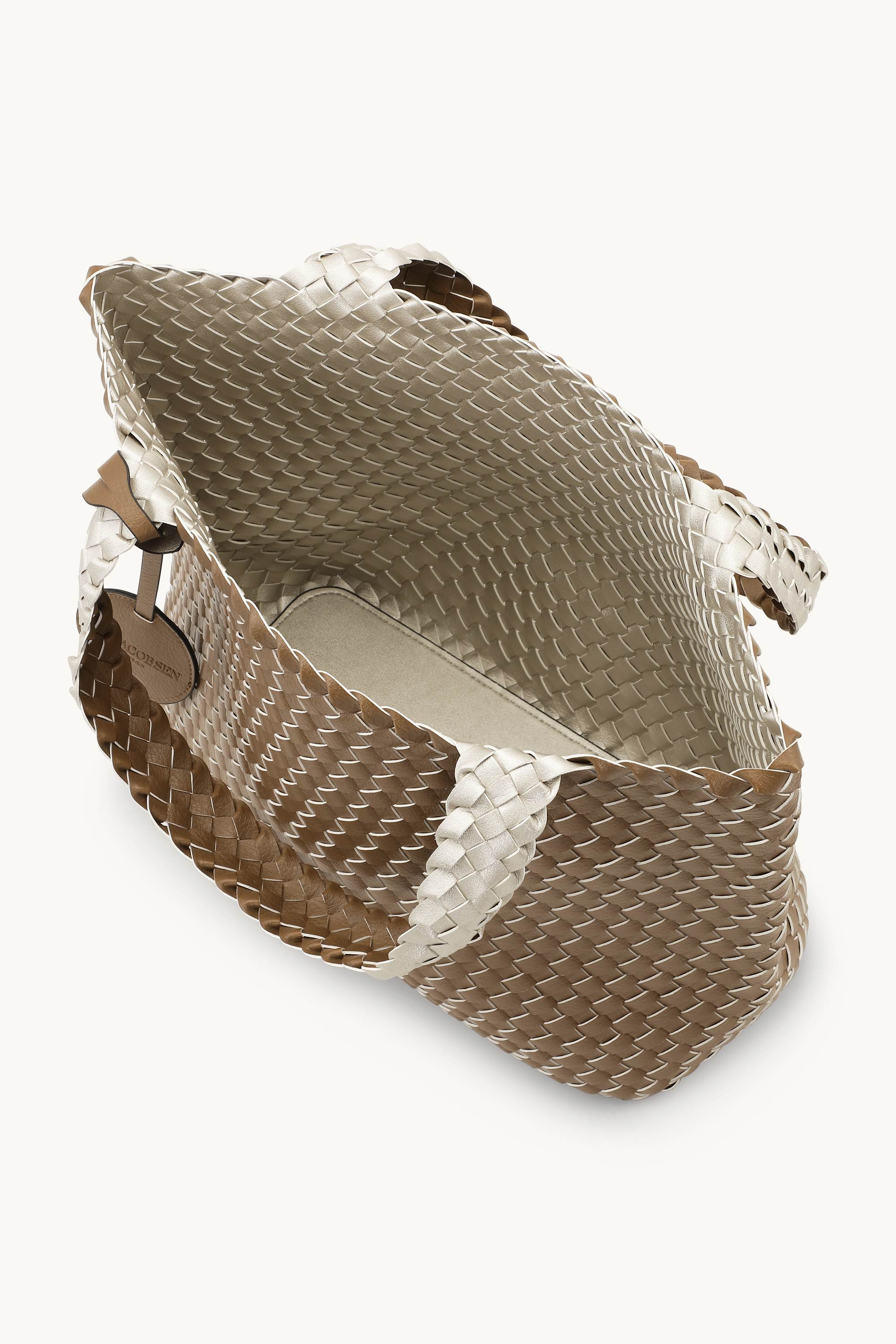 Tote Bag Flätad - Goldy Sand Dollar Metallic