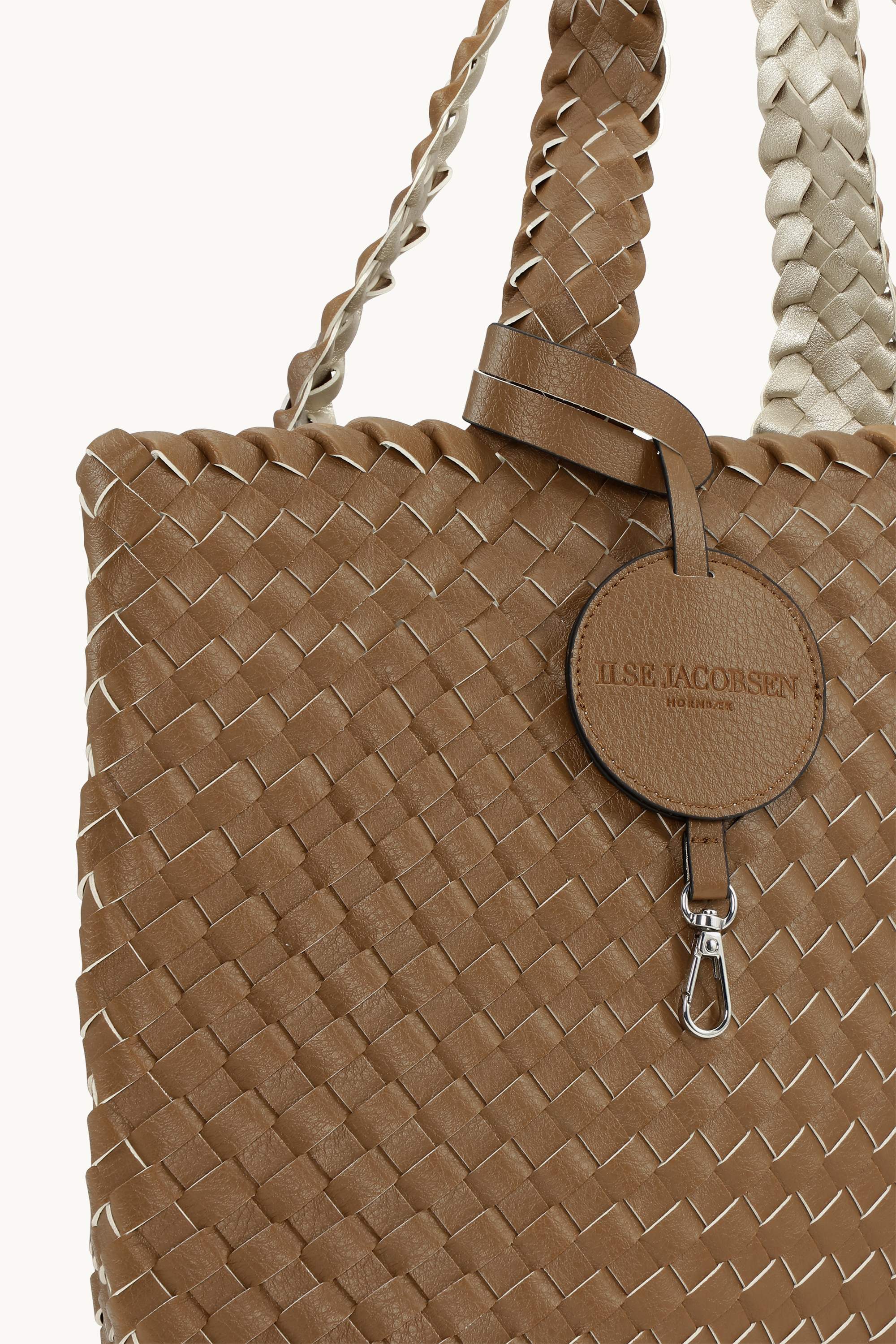 Tote Bag Flätad - Goldy Sand Dollar Metallic