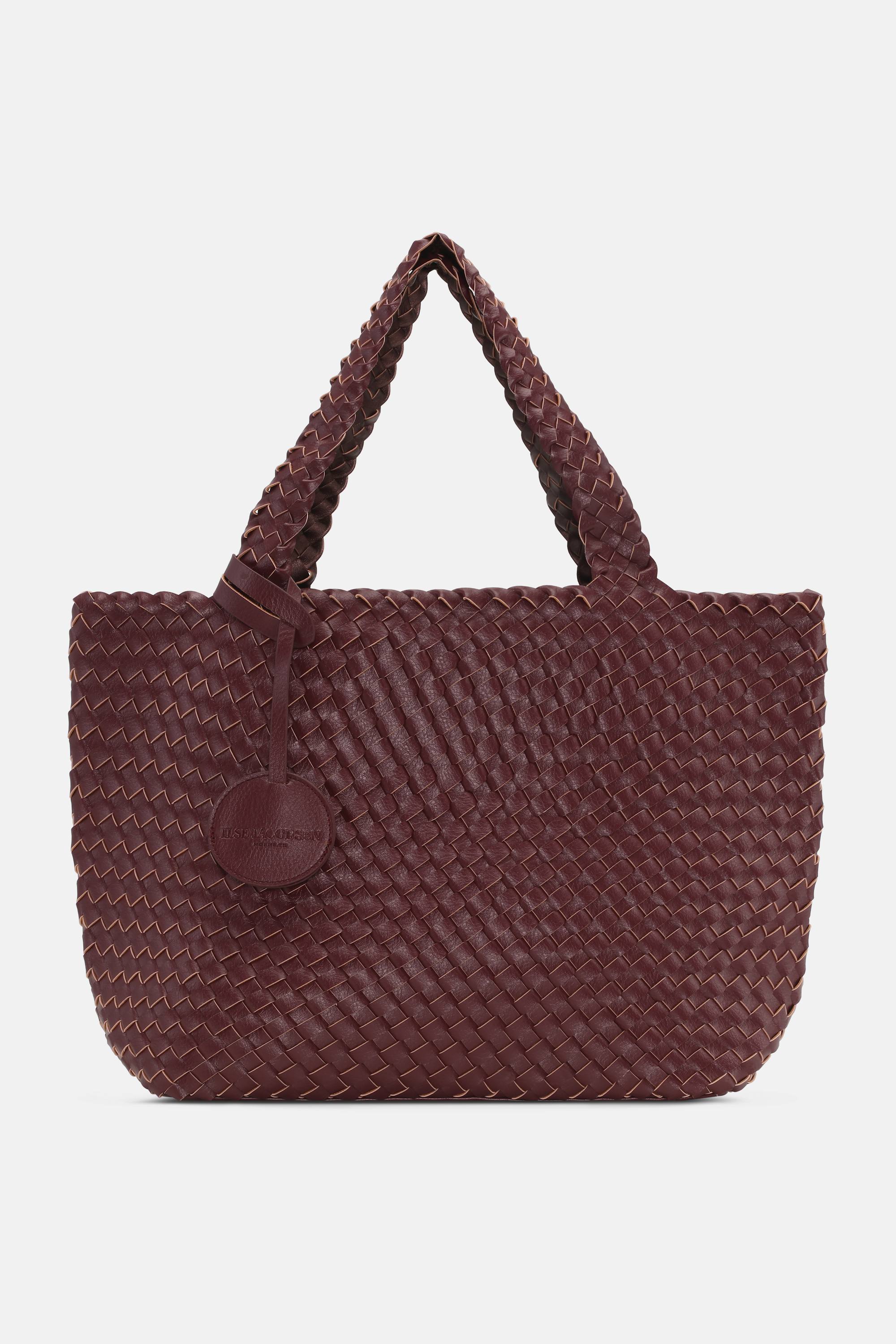 Tote Bag Flätad - Maroon Banner Ebony