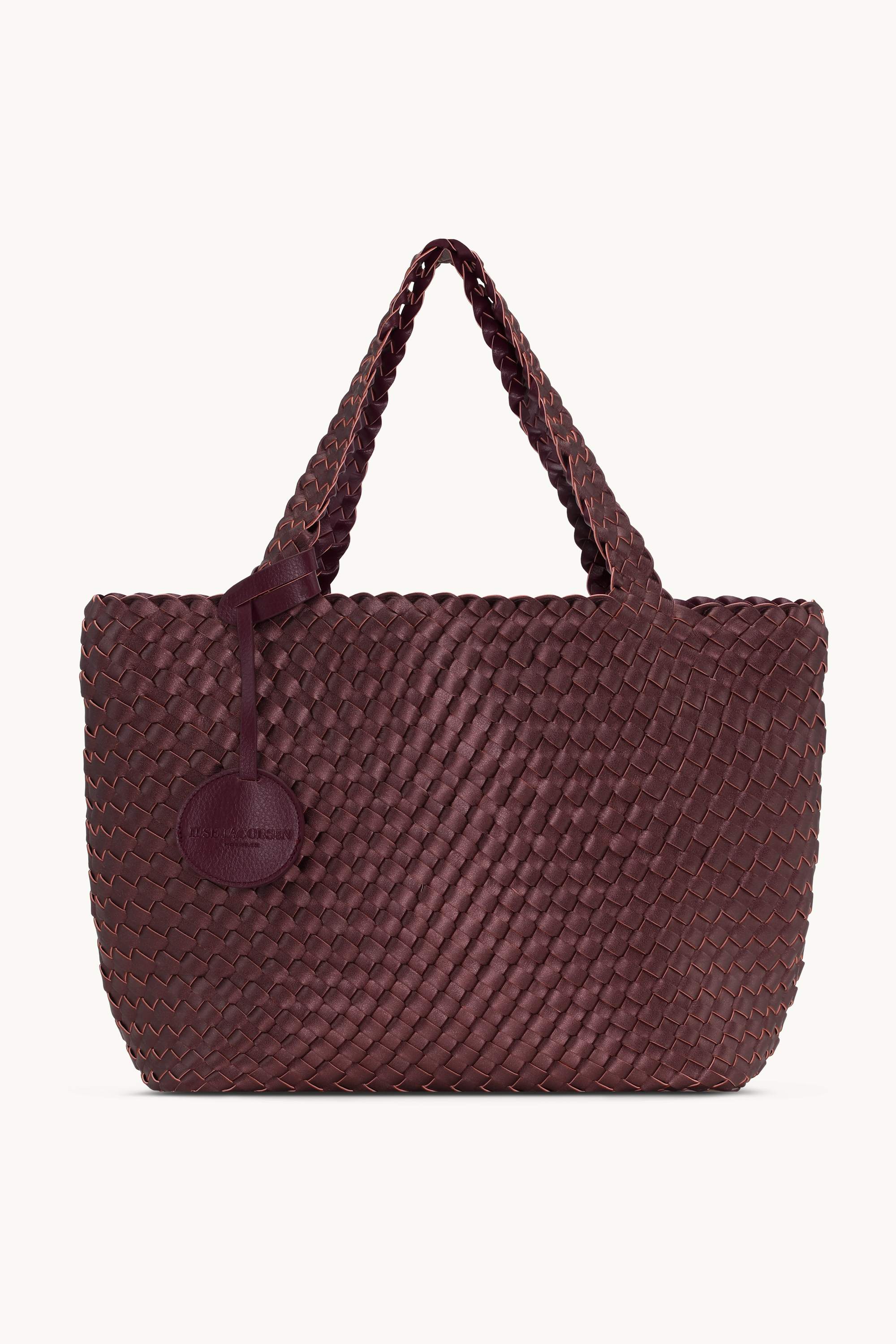 Tote Bag Flätad - Maroon Banner Ebony