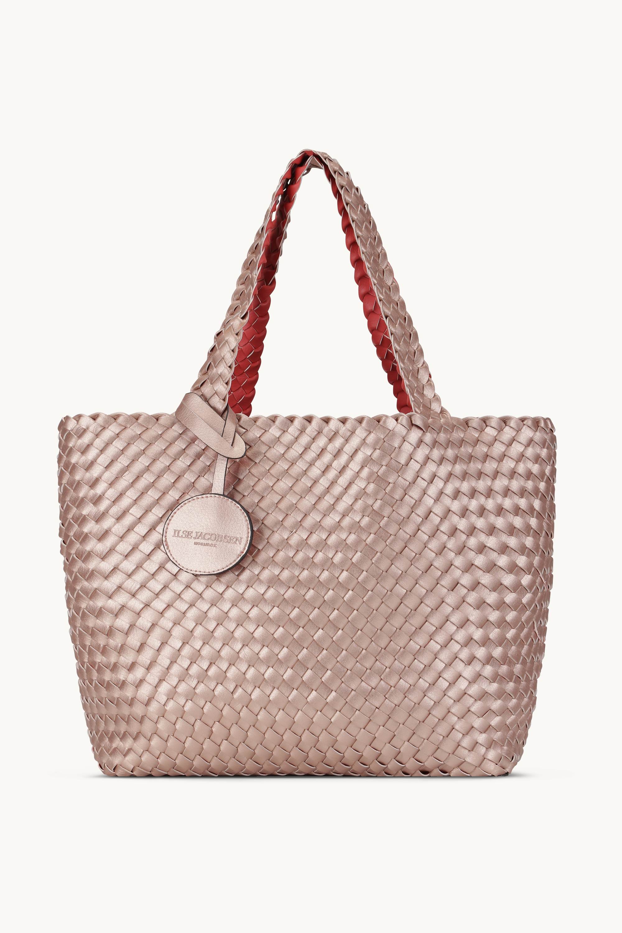 Tote Bag Flätad - Durbarry Metallic Rose