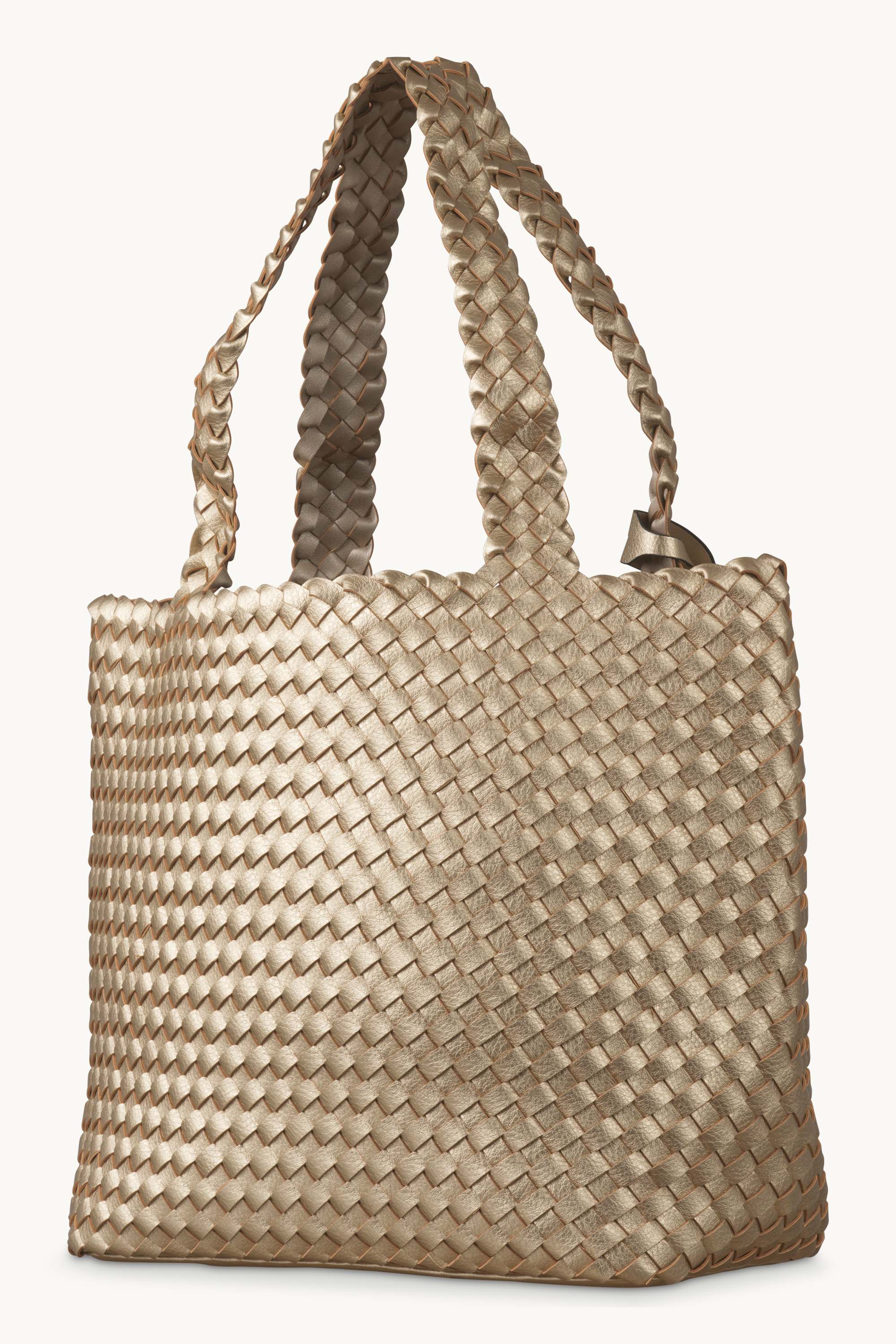 Tote Bag Flätad - Platin Silver