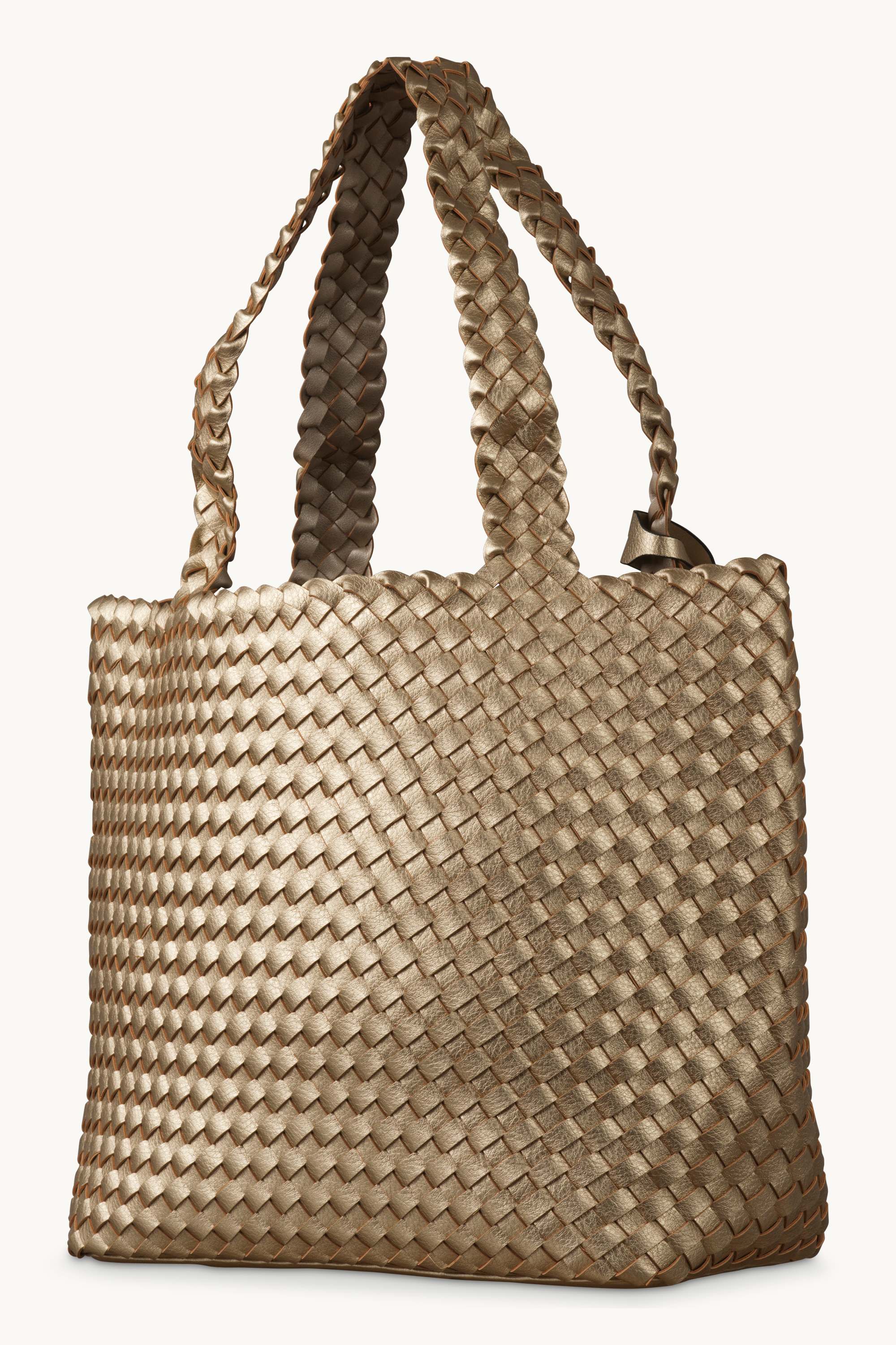 Tote Bag Flätad - Platin Silver
