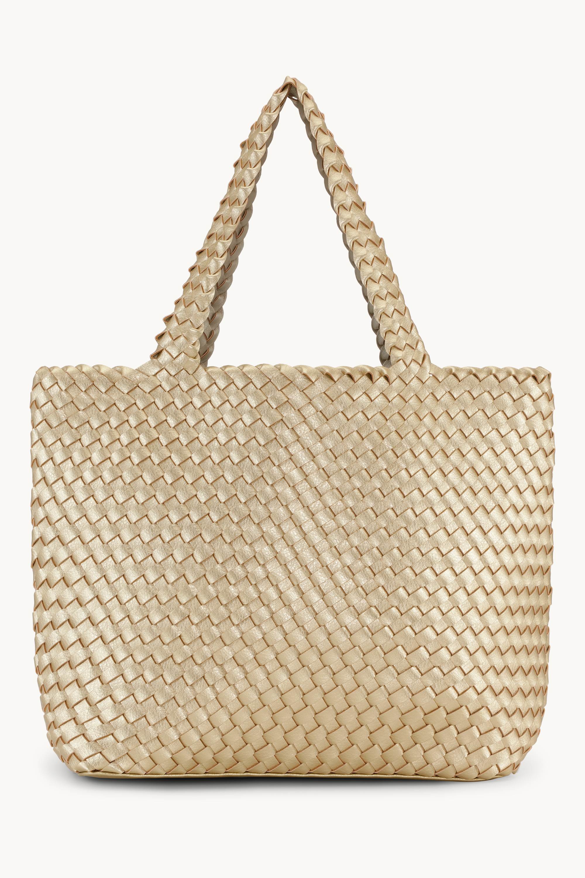 Tote Bag Flätad - Platin Silver