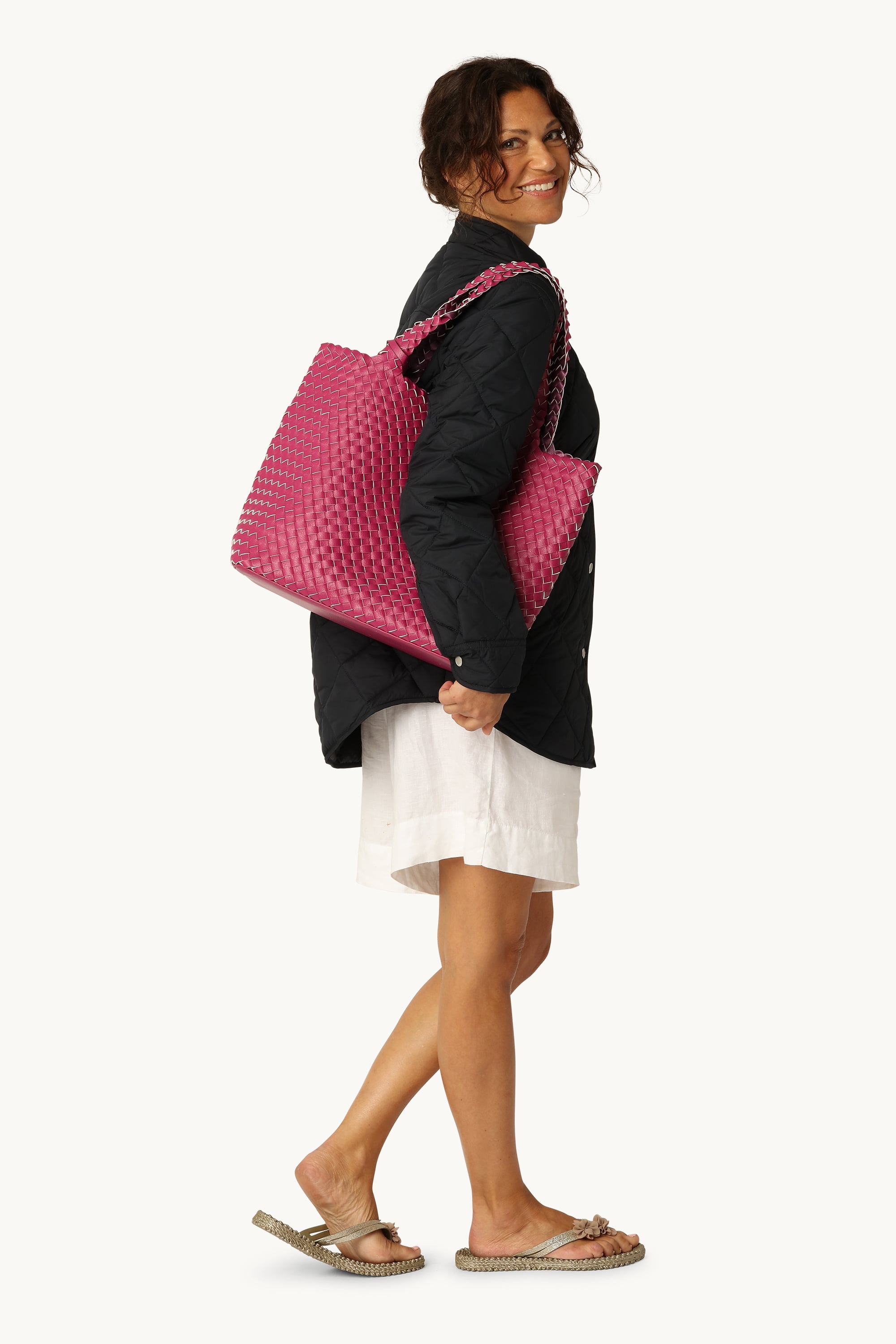 Tote Bag Flätad - Magenta Haze Magenta Haze Metallic