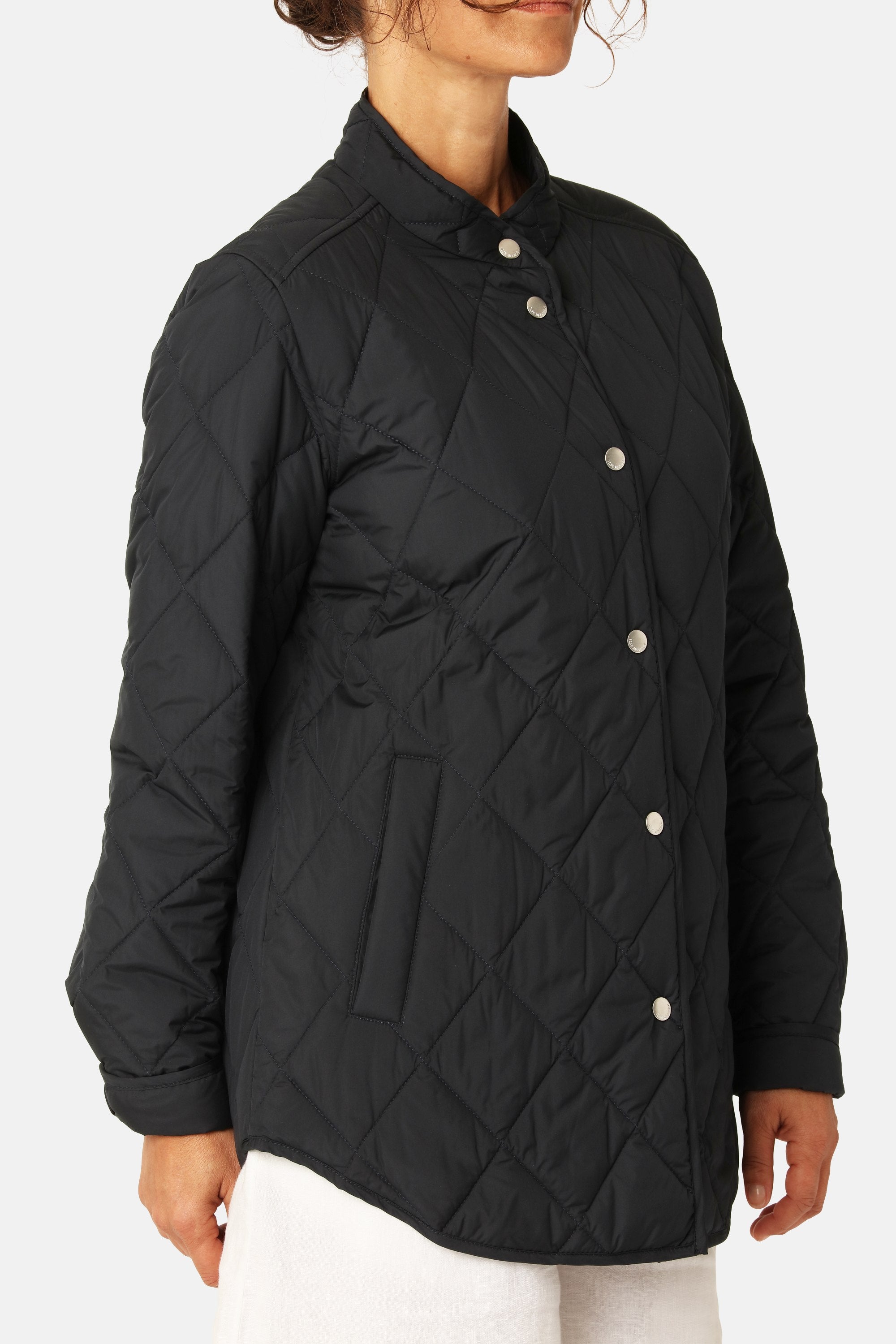 Quilted Shirt Jacket - Dark Indigo