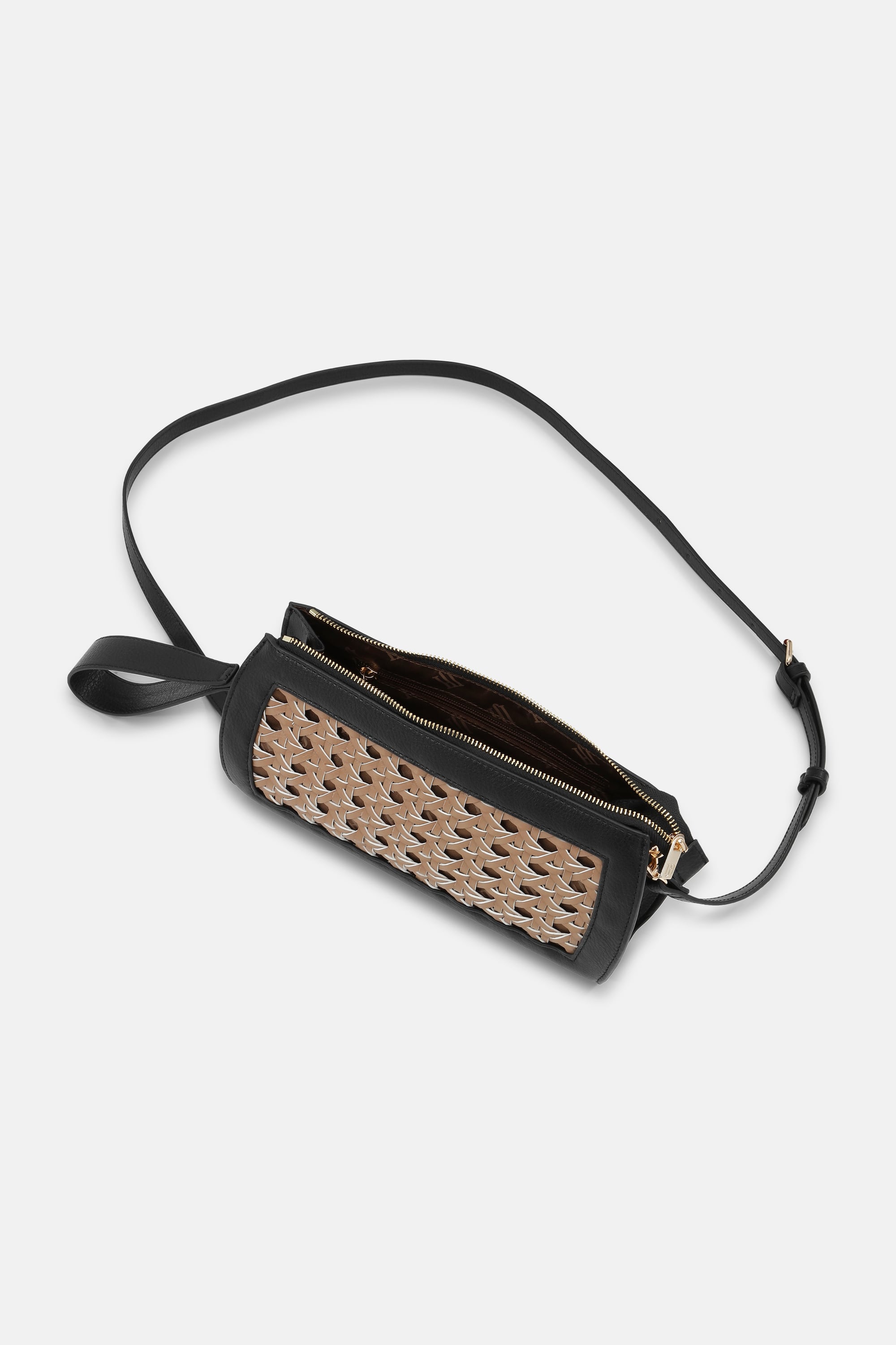 Braided Clutch - Mocca Black