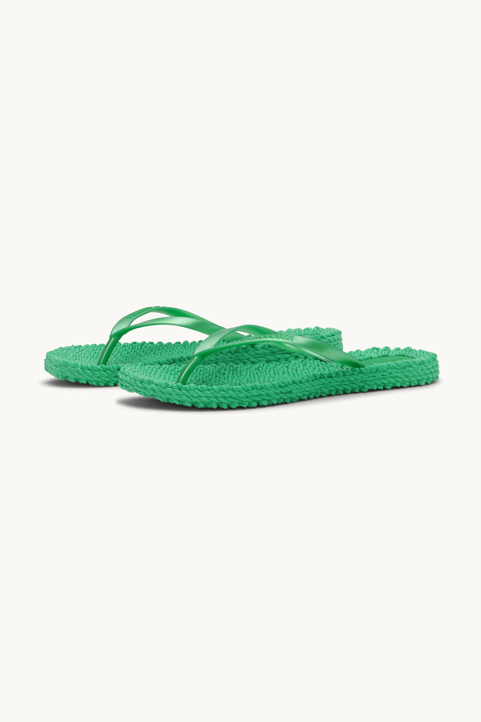 Flip Flops With Logo - Fern Green