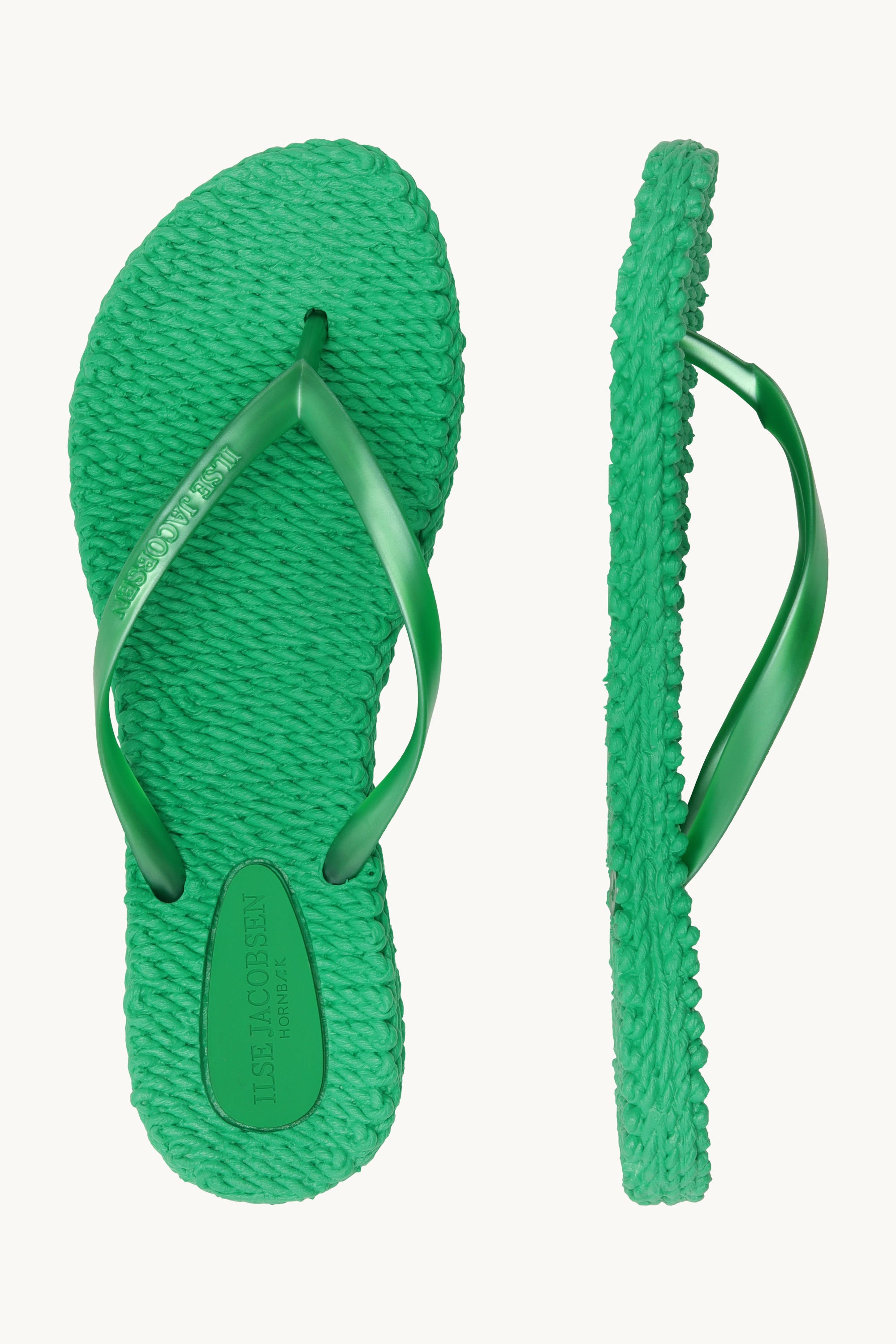 Flip Flops With Logo - Fern Green