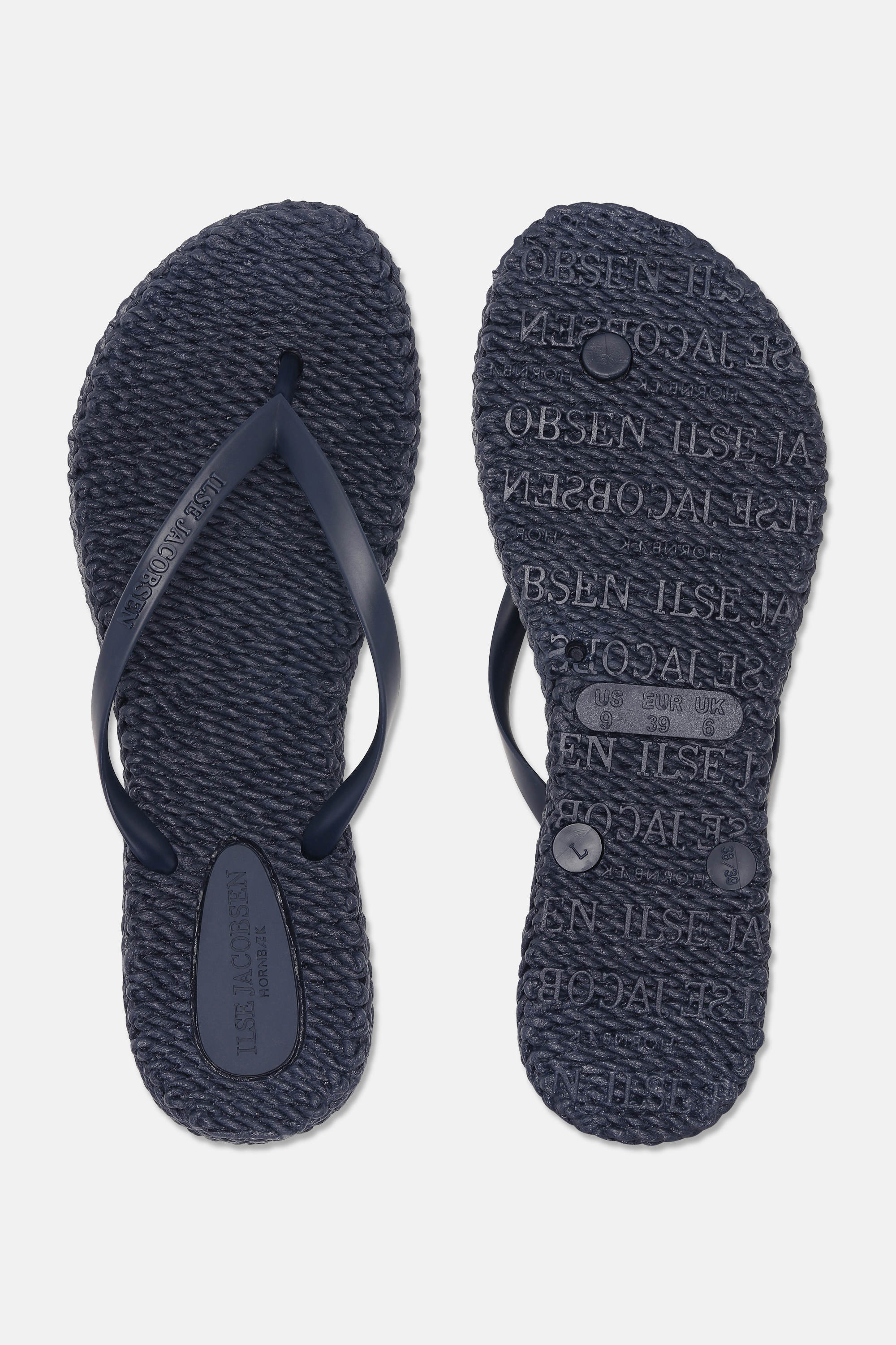 Flip Flops With Logo - Indigo