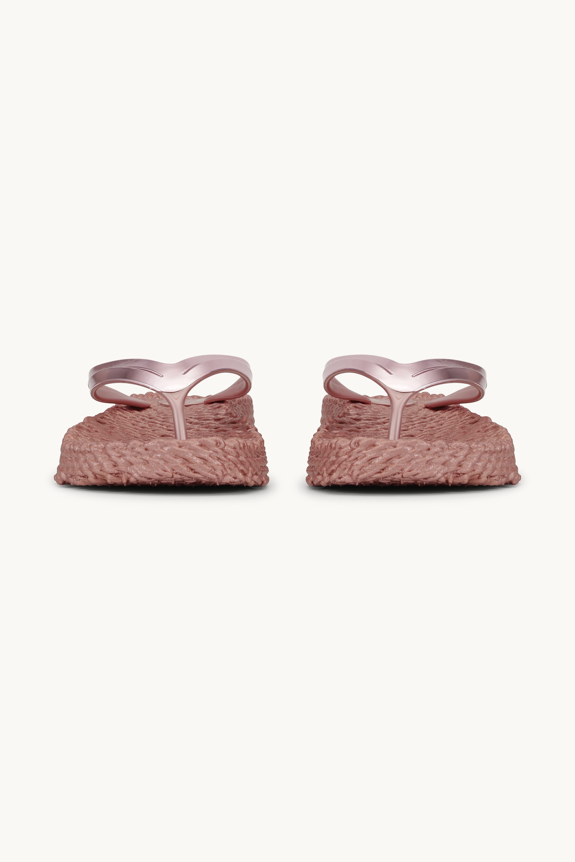 Platform Flip-flops Metallic - Rose Gold