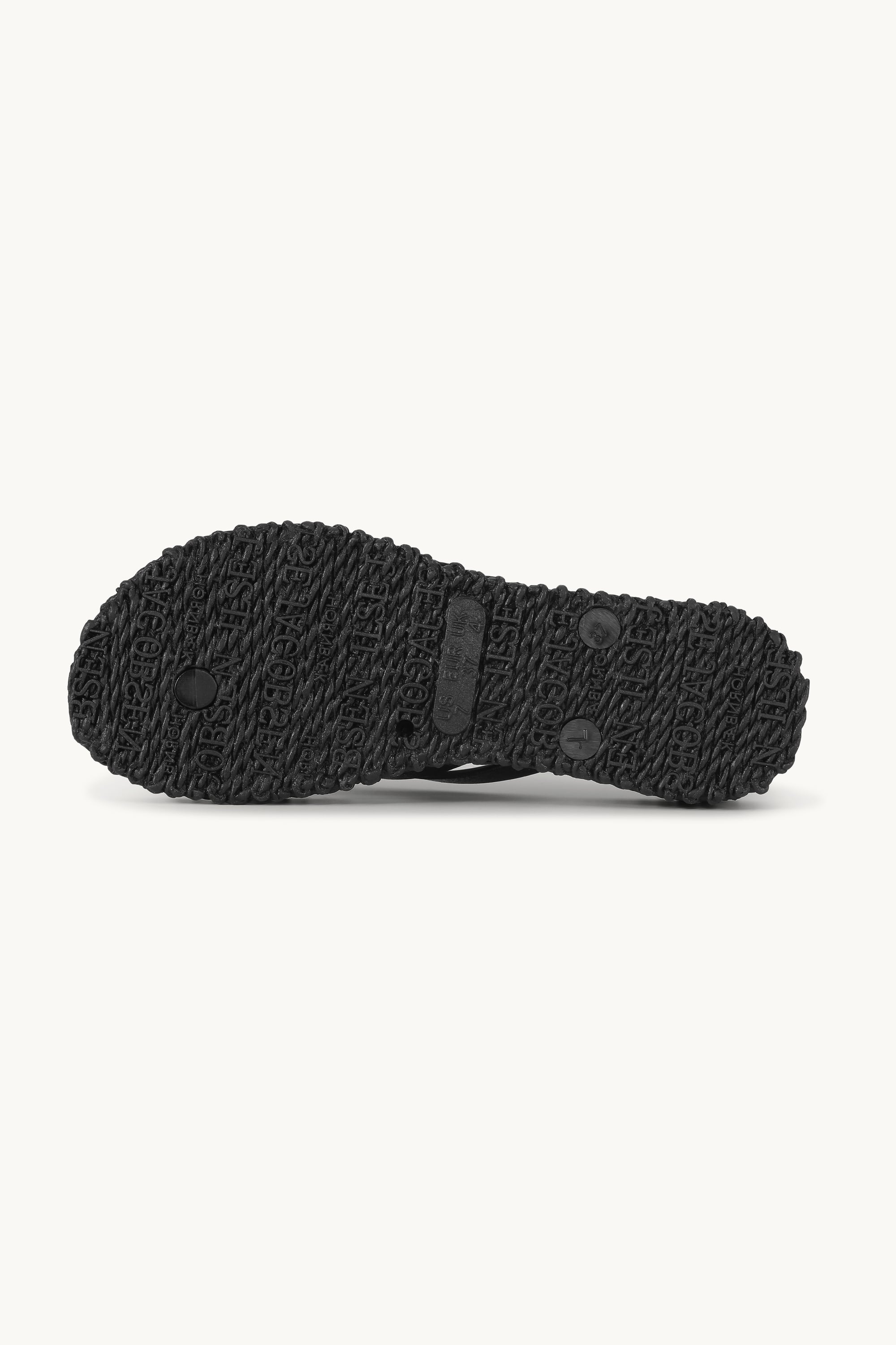 Platform Flip-flops Glitter - Black
