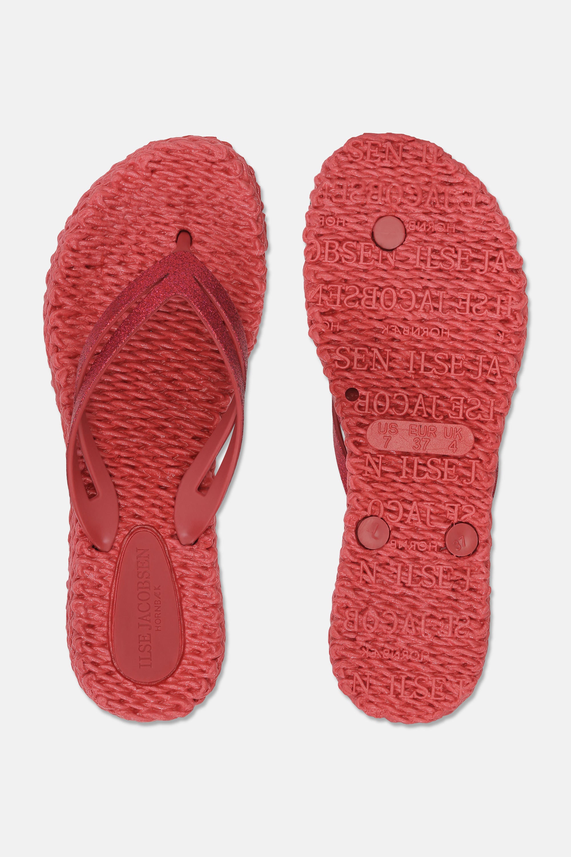 Platform Flip-flops Glitter - Baked Apple