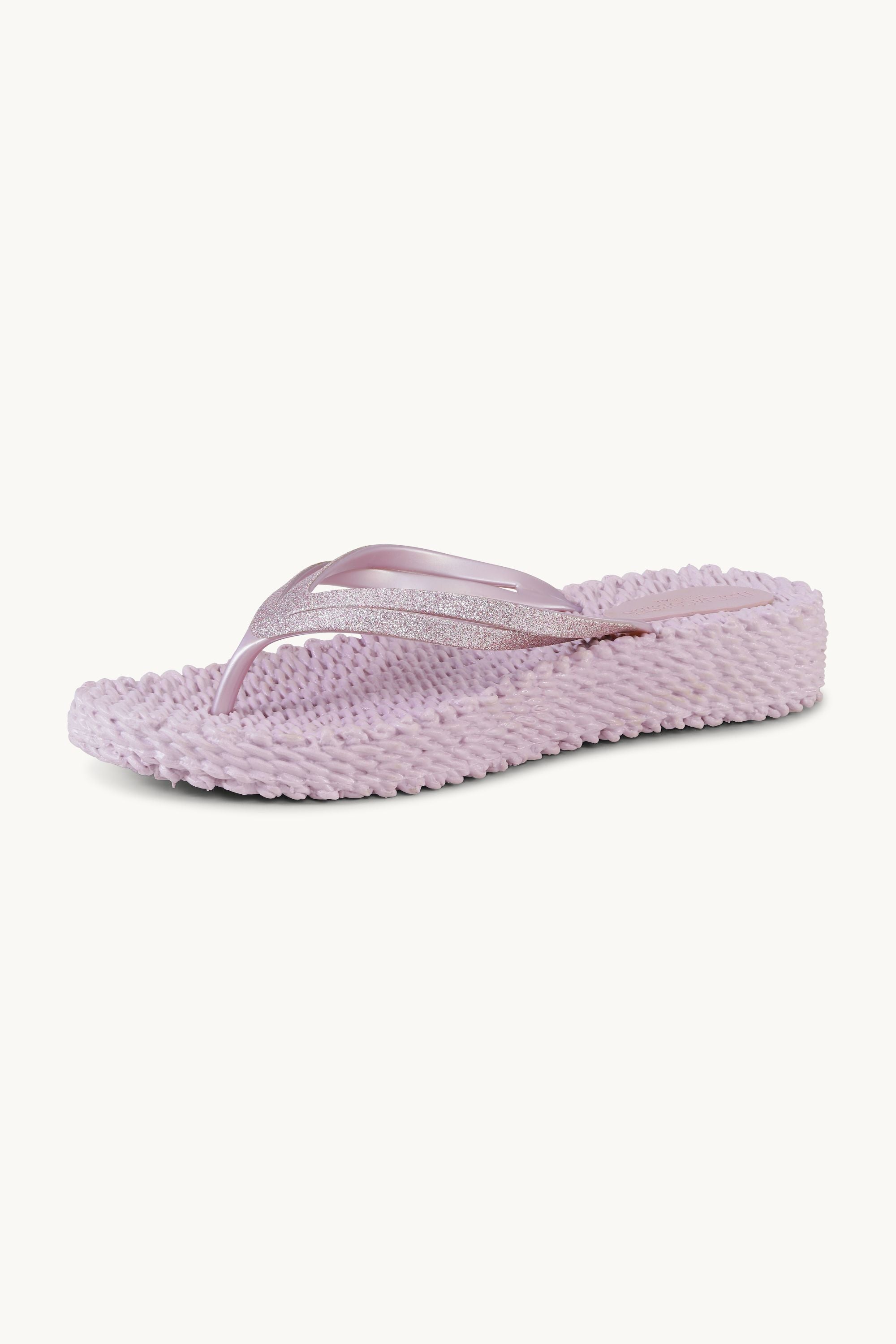 Platform Flip-flops Glitter - Mauve Shadows