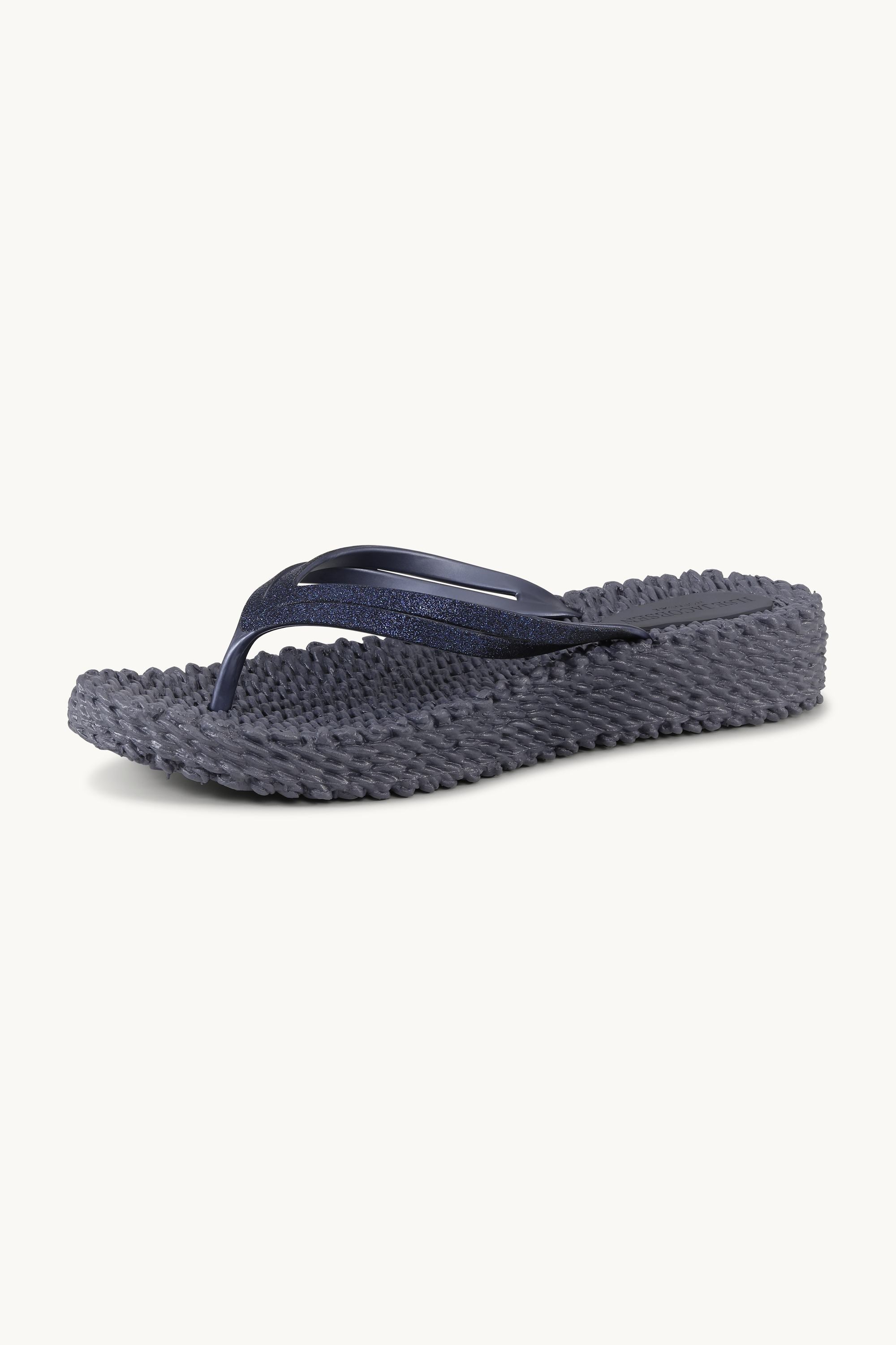 Platform Flip-flops Glitter - Ombre Blue