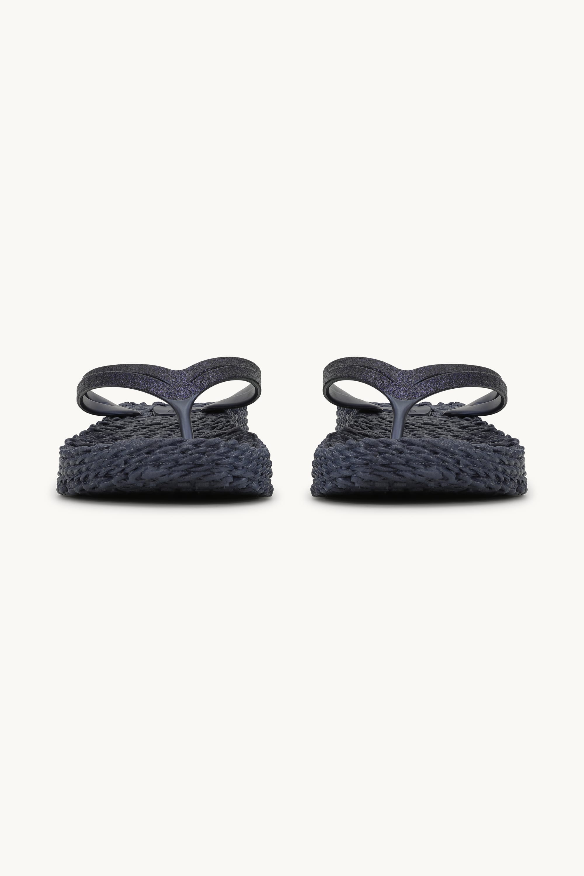 Platform Flip-flops Glitter - Indigo