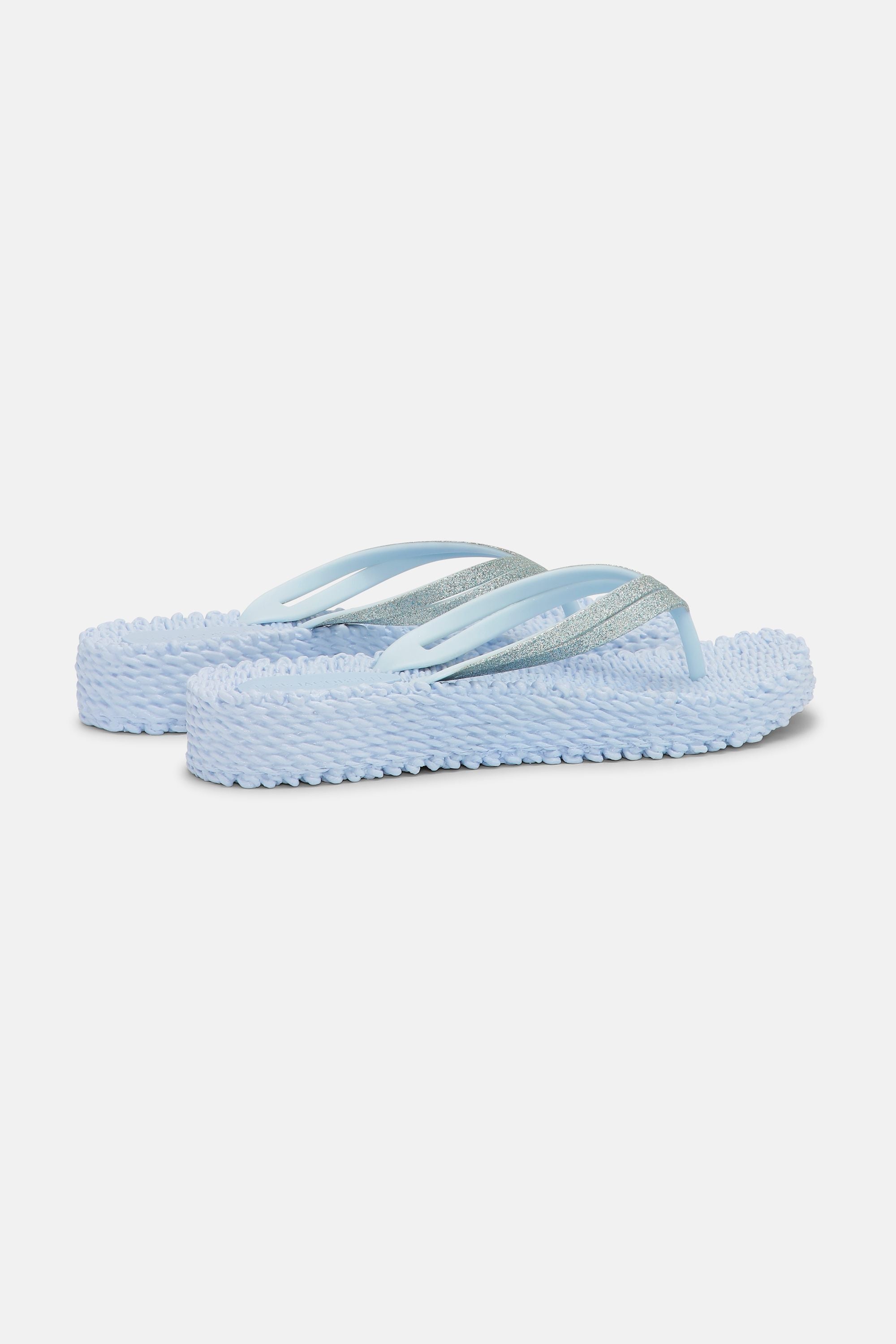 Platform Flip-flops Glitter - Blue Bell