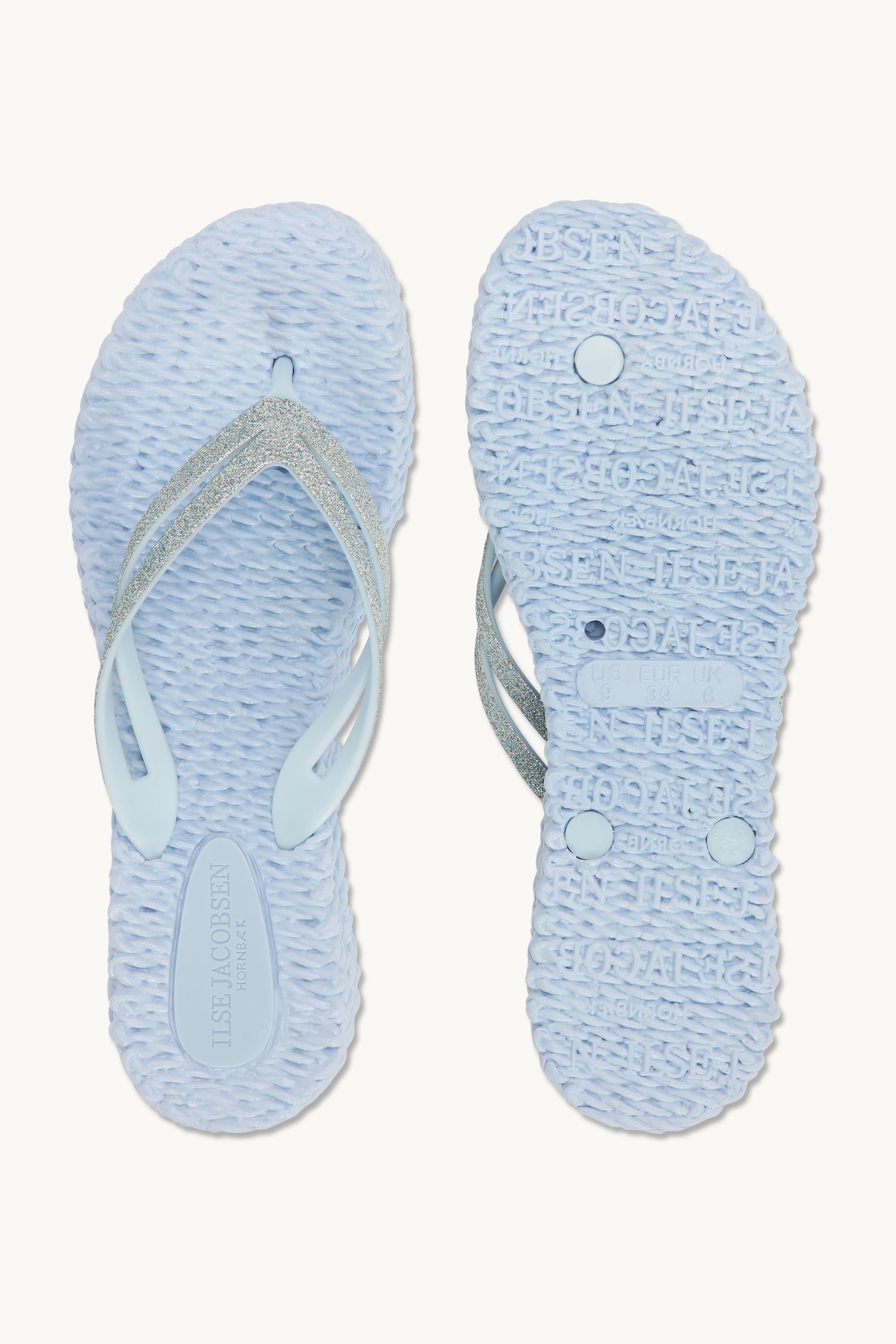 Platform Flip-flops Glitter - Blue Bell